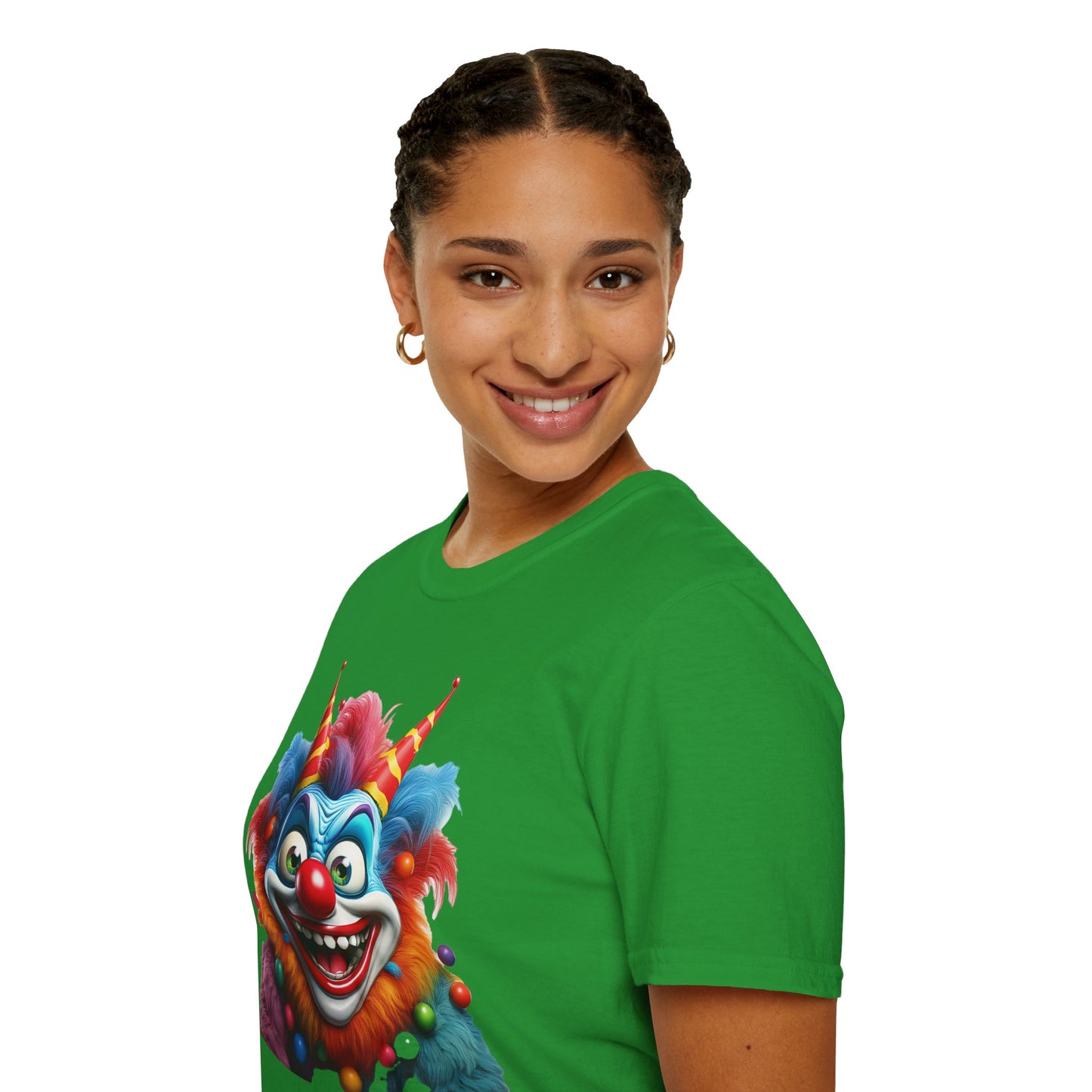 Clown Shirt, T Shirt with Clown, Funny Man Shirt, Tee Shirt with Funny Man, Circus Shirt, Shirt with Circus, Scary Man Shirt, Shirt with Scary Man