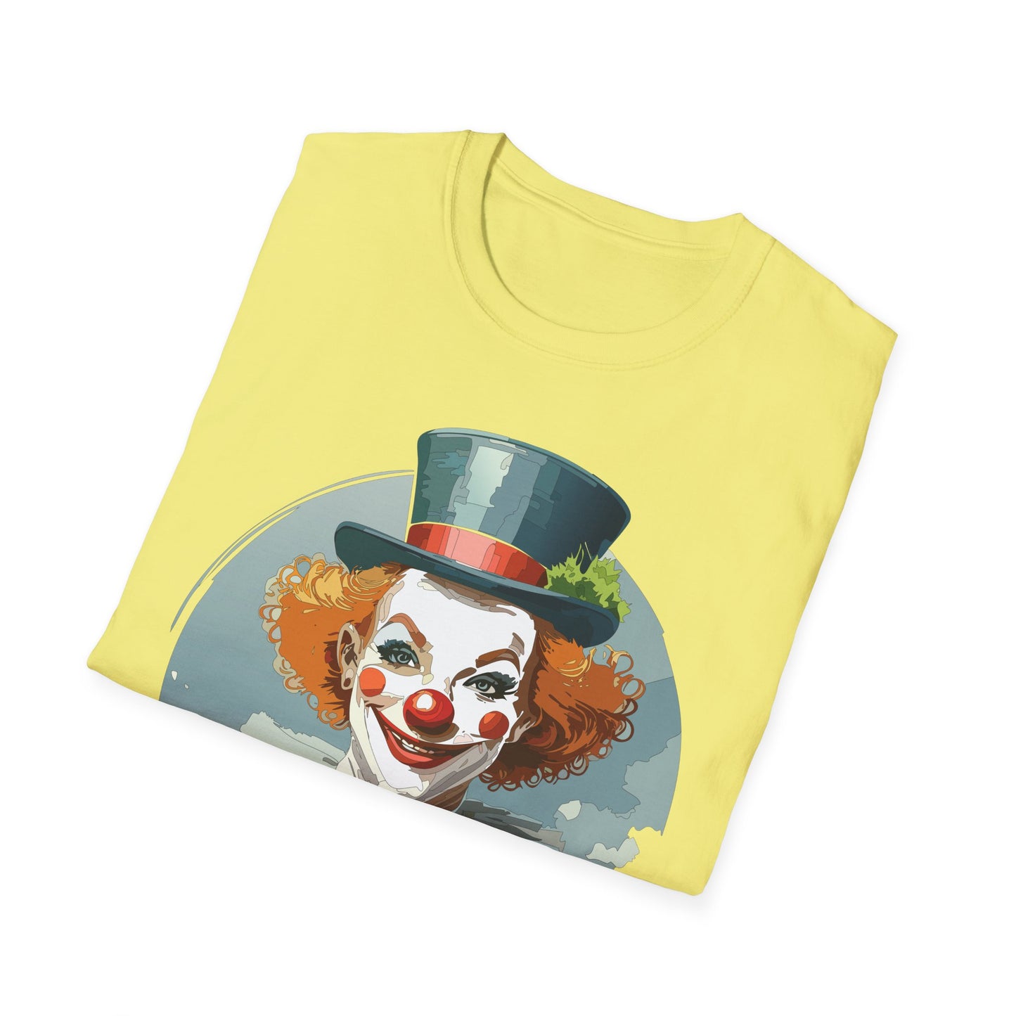 Clown Shirt, T Shirt with Clown, Funny Man Shirt, Tee Shirt with Funny Man, Circus Shirt, Shirt with Circus, Scary Man Shirt, Shirt with Scary Man