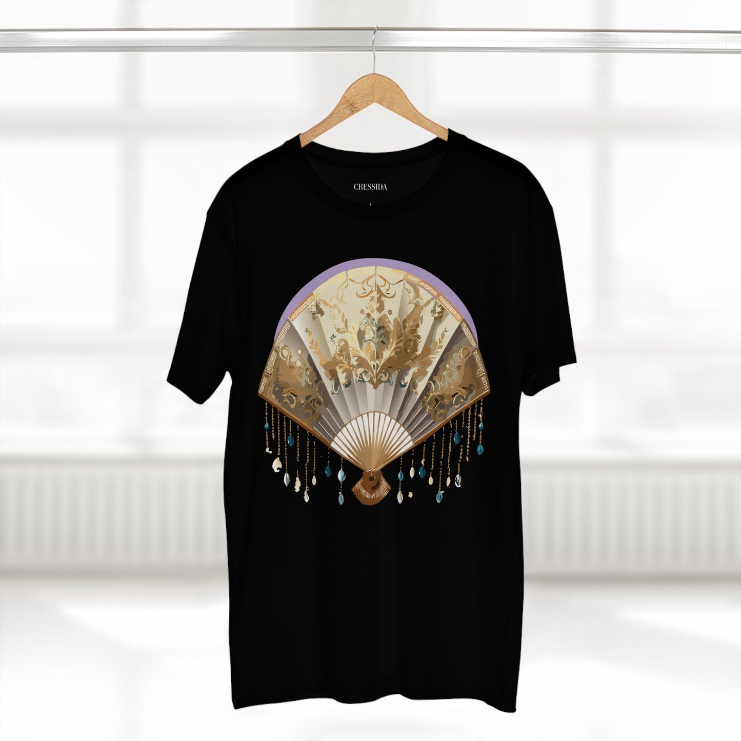 Fan shirt, Shirt with Fan, Tee Shirt with Antique Fan