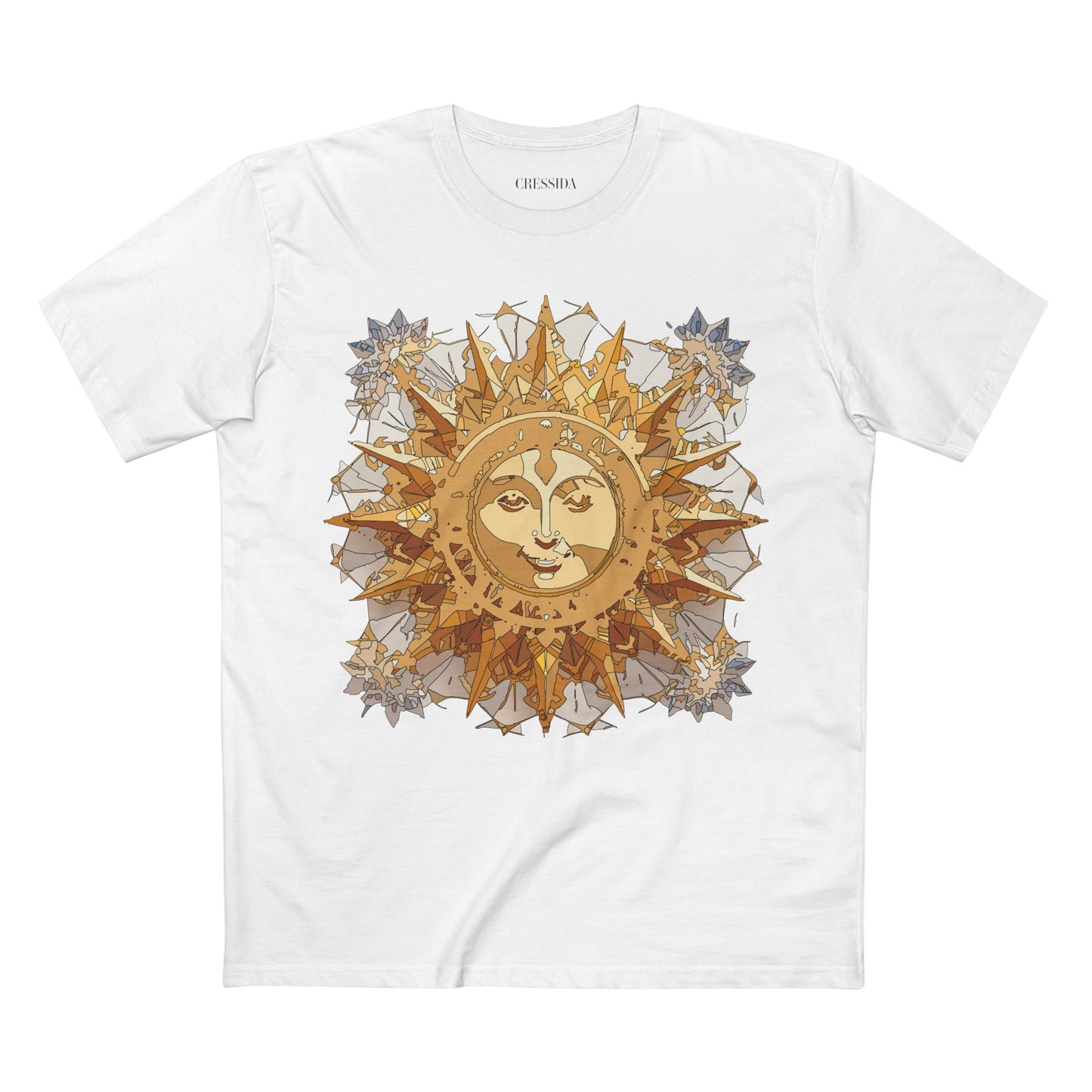 Sun Shirt, Shirt with Sun, Tee Shirt with Gold Sun