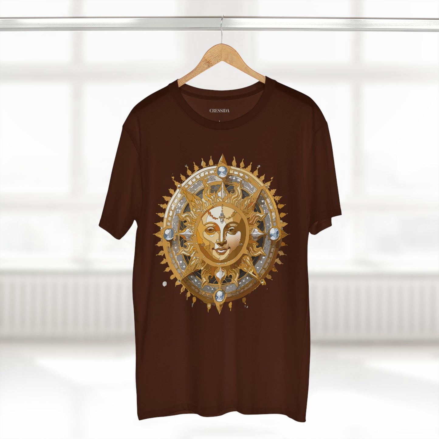 Sun Shirt, Shirt with Sun, Tee Shirt with Gold Sun