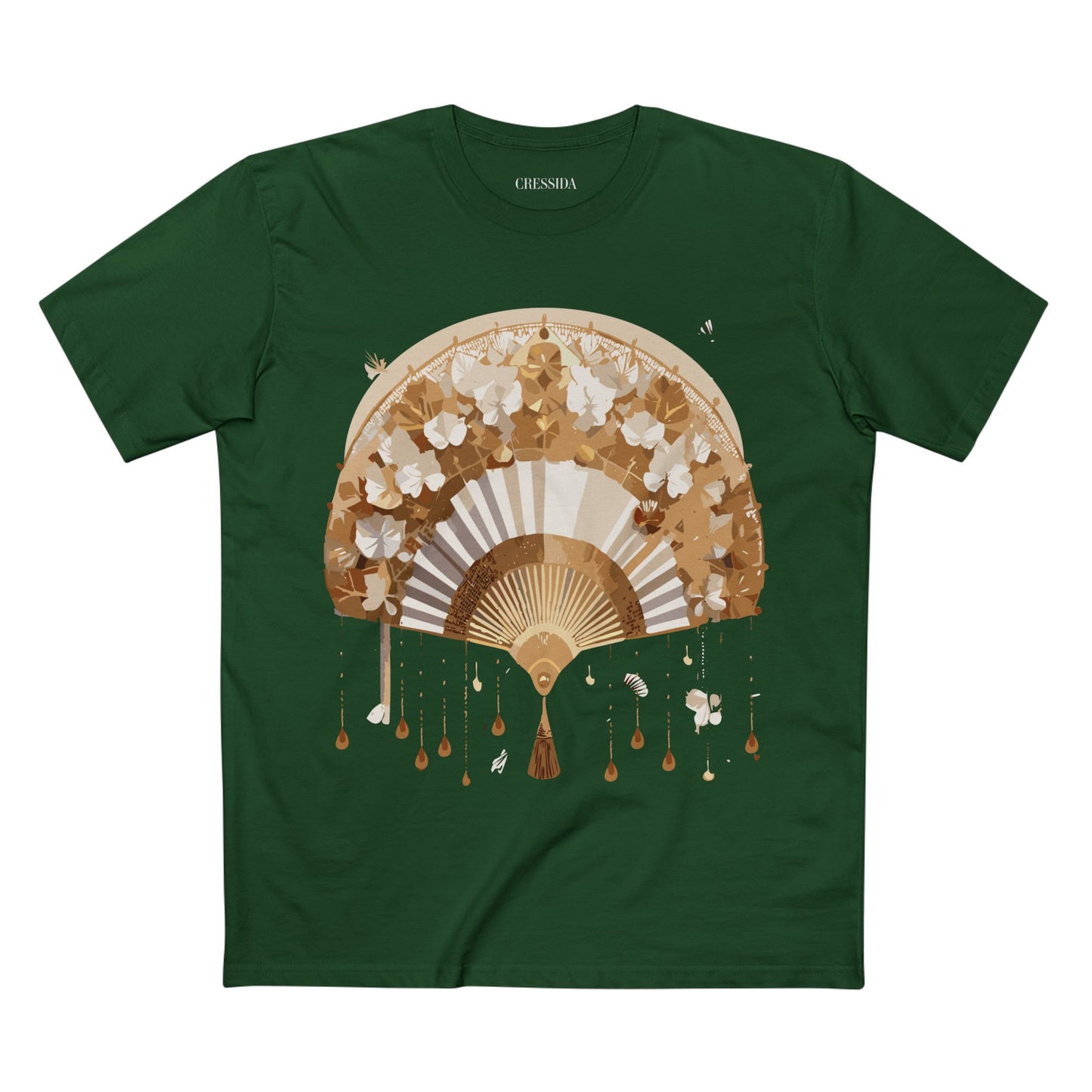 Fan shirt, Shirt with Fan, Tee Shirt with Antique Fan
