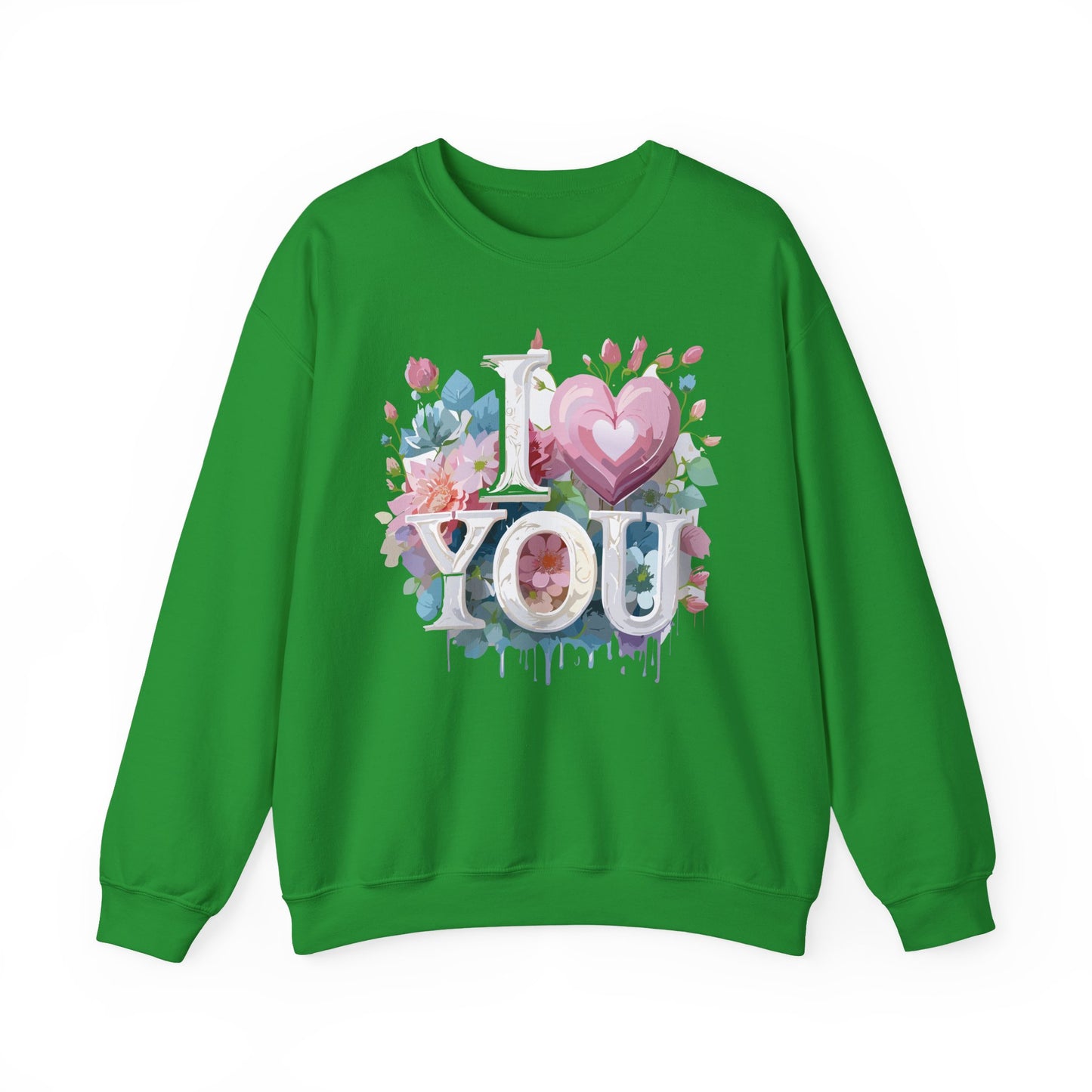 Floral Love Sweatshirt, Valentine's Day Sweatshirt, Love Flower Sweatshirt