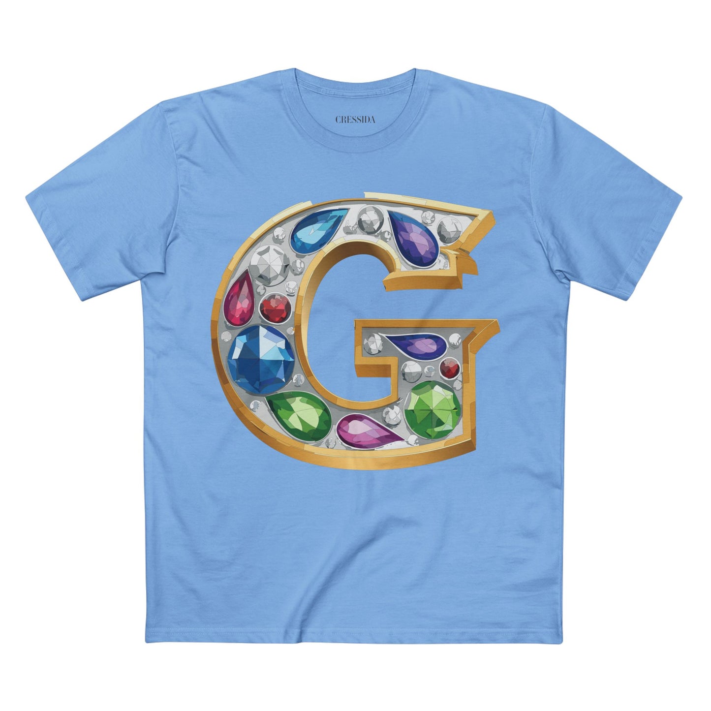Letter Shirt, Shirt with Letters, Tee Shirt with Gold Letters