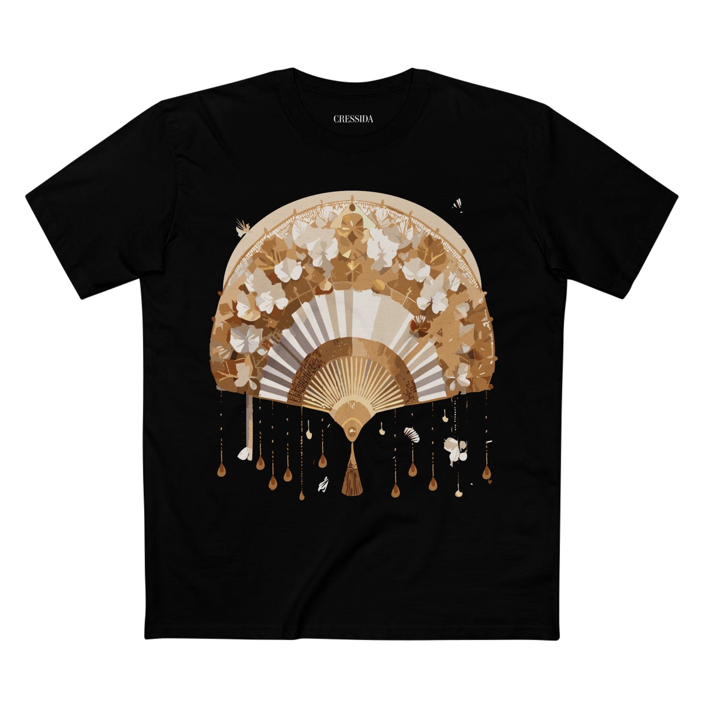 Fan shirt, Shirt with Fan, Tee Shirt with Antique Fan