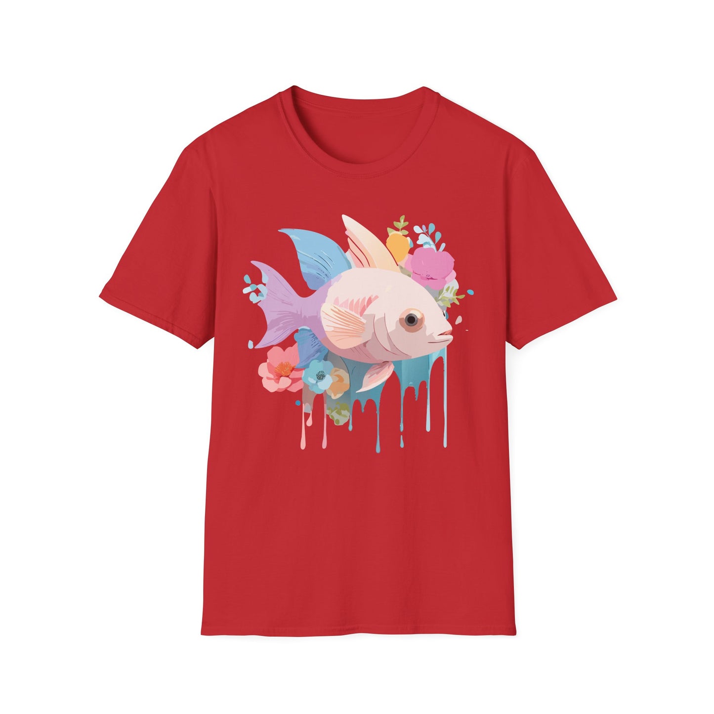 Fish Art Design Shirt, T Shirt with Fish, Graphic Shirt, Tee Shirt with Graphic Design, Shirt with Fish Graphic Art