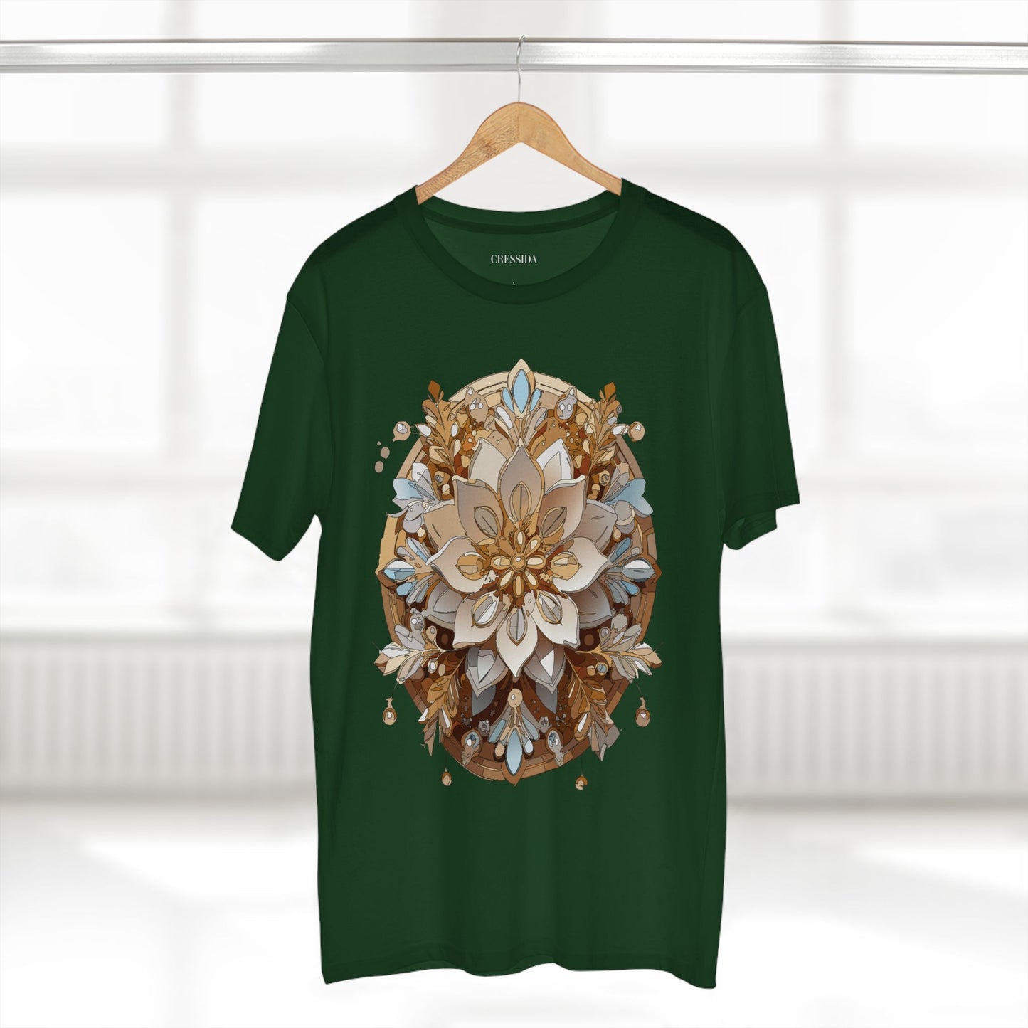 Floral Shirt, Shirt with Flower, Tee Shirt with Antique Flower