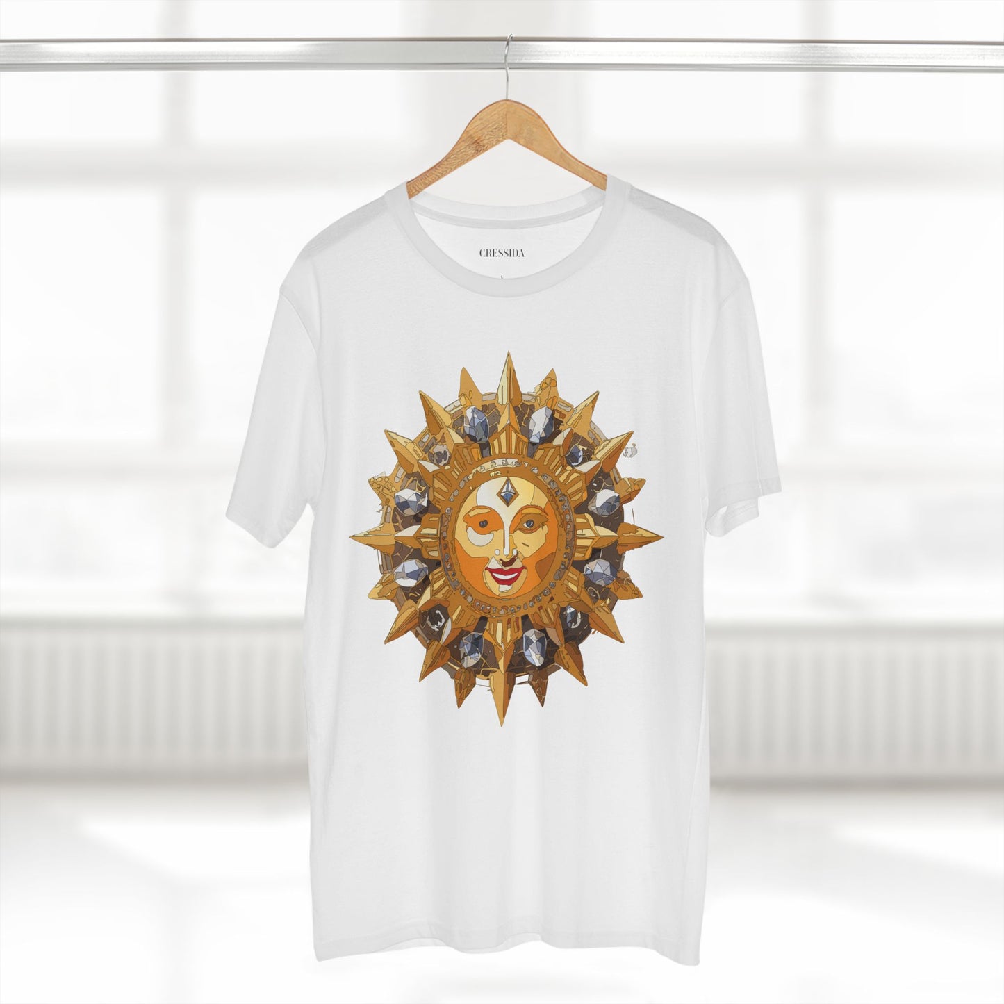 Sun Shirt, Shirt with Sun, Tee Shirt with Gold Sun