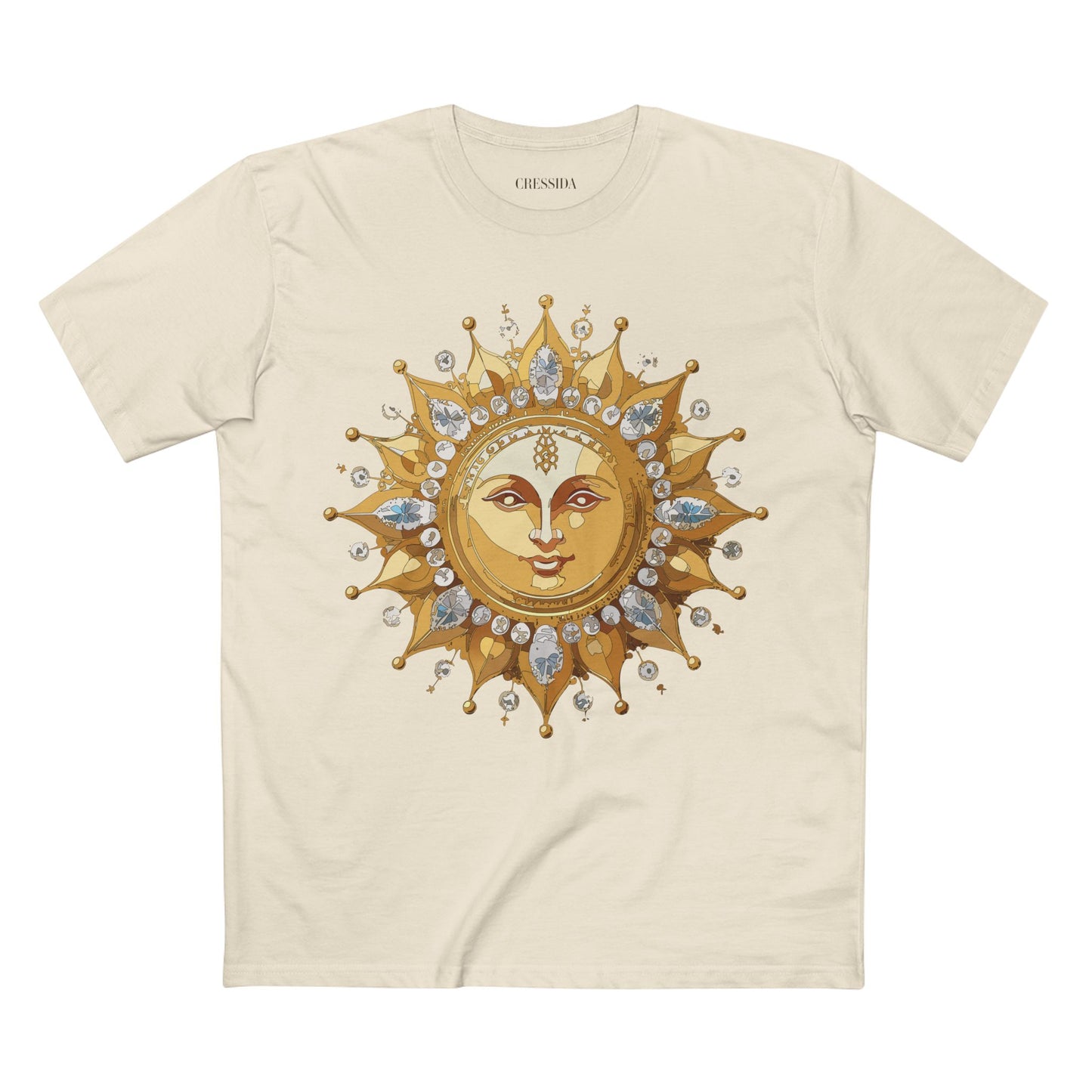 Sun Shirt, Shirt with Sun, Tee Shirt with Gold Sun