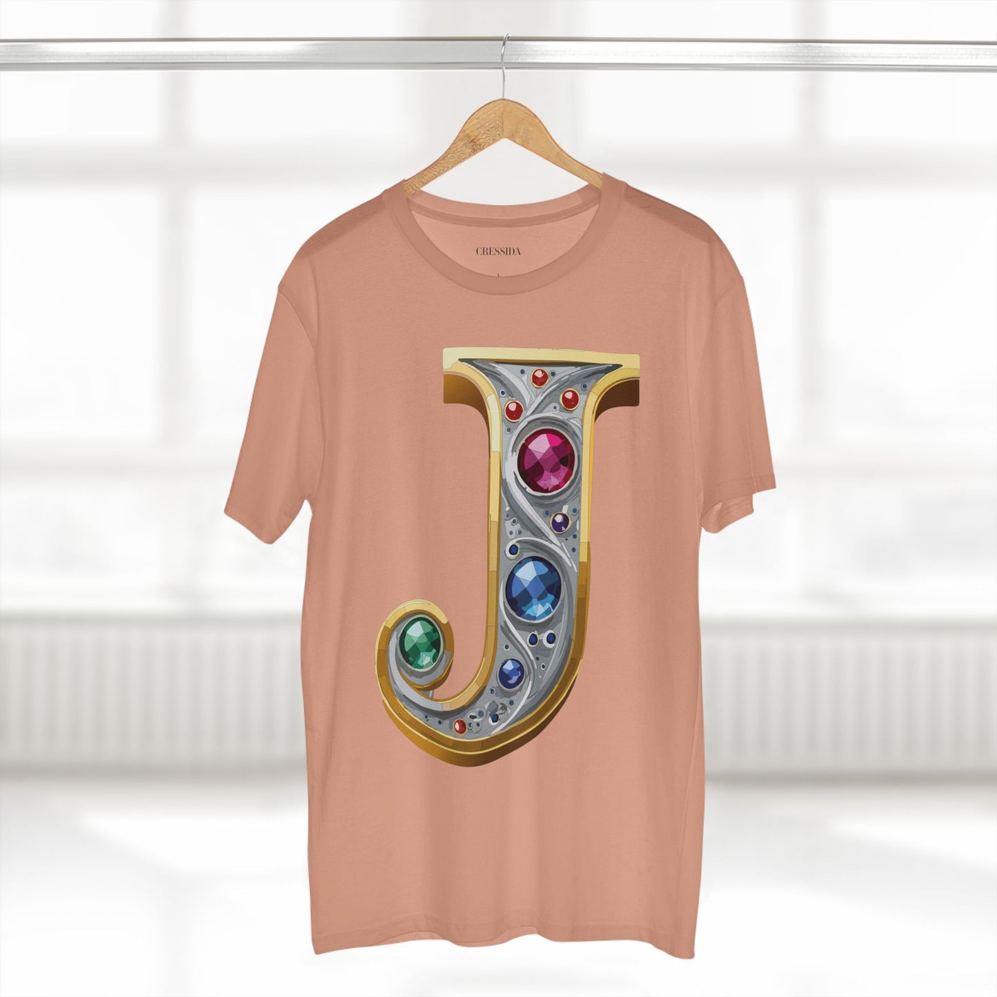 Letter Shirt, Shirt with Letters, Tee Shirt with Gold Letters