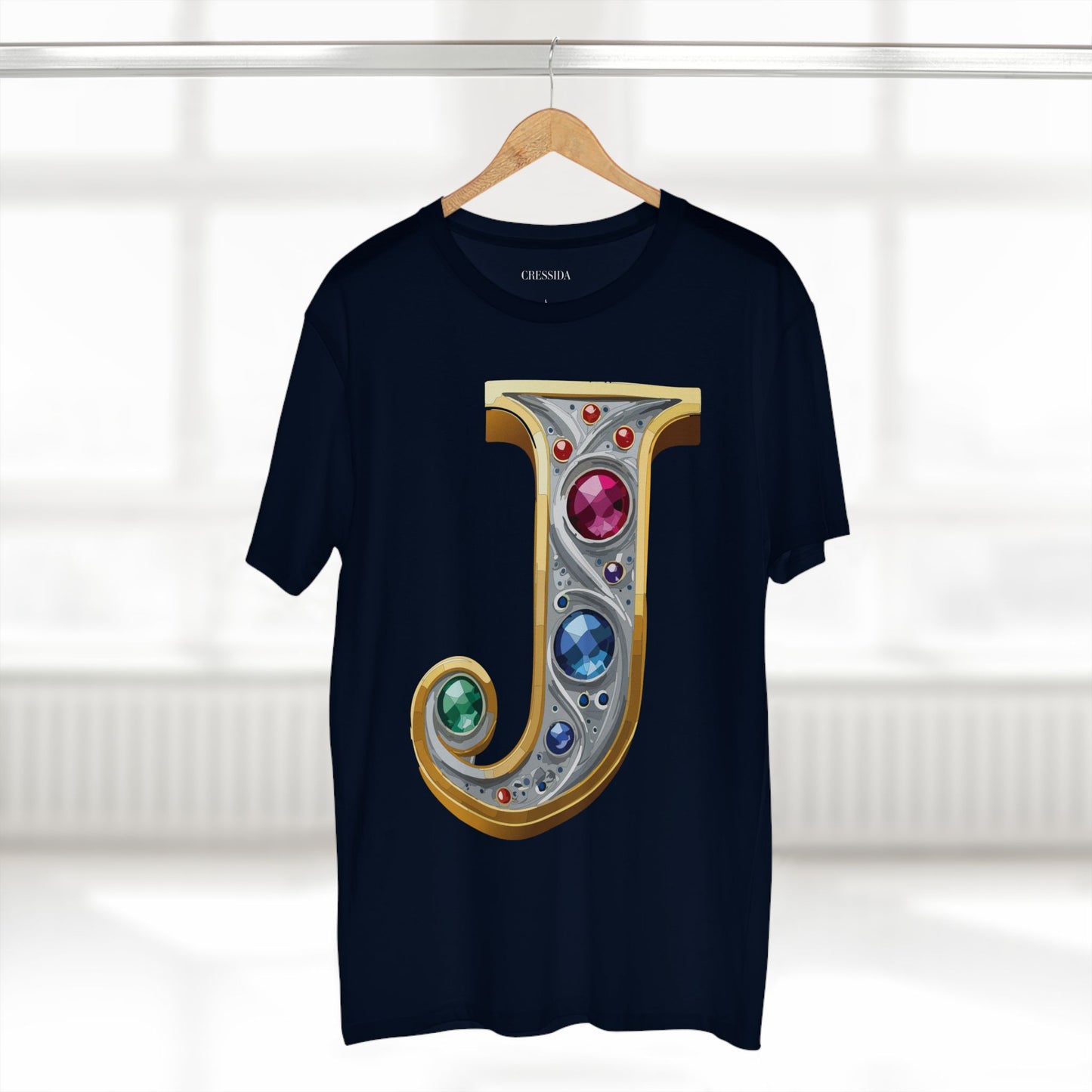 Letter Shirt, Shirt with Letters, Tee Shirt with Gold Letters