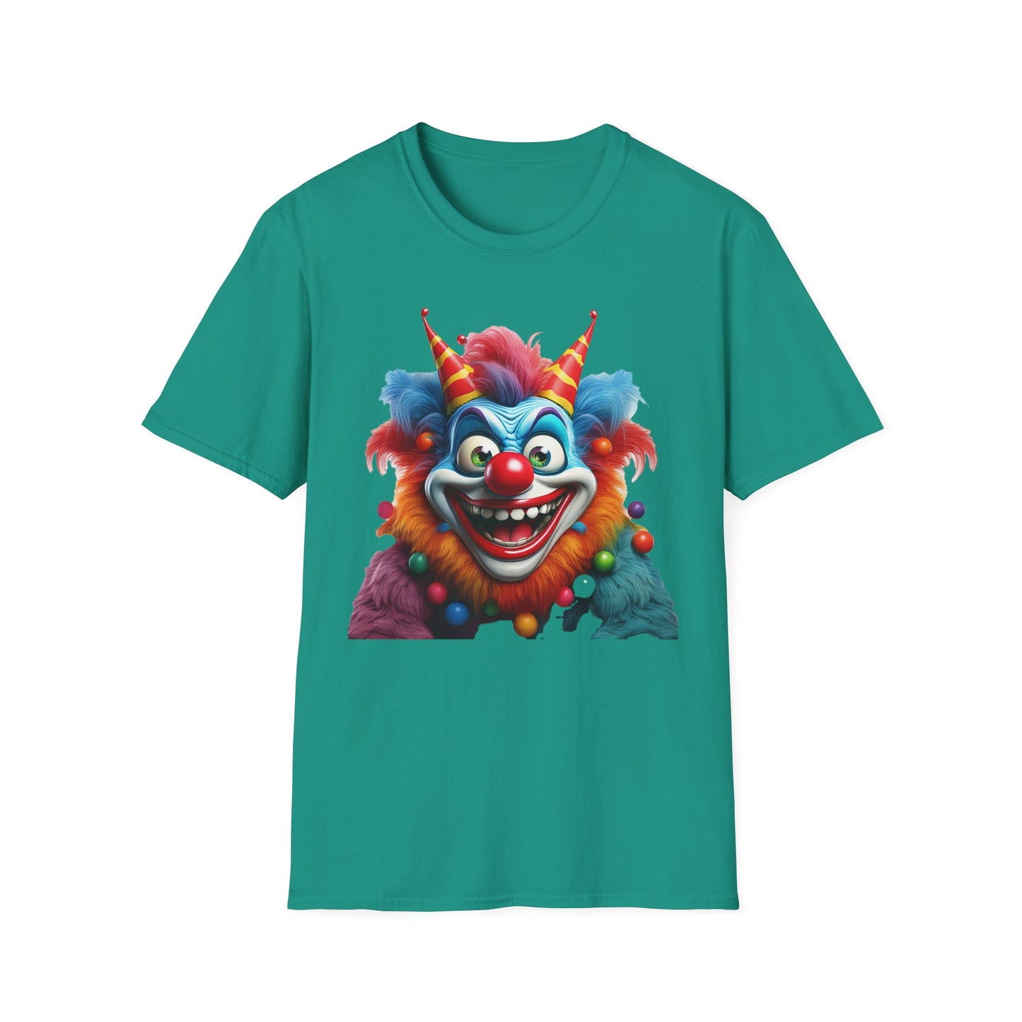 Clown Shirt, T Shirt with Clown, Funny Man Shirt, Tee Shirt with Funny Man, Circus Shirt, Shirt with Circus, Scary Man Shirt, Shirt with Scary Man