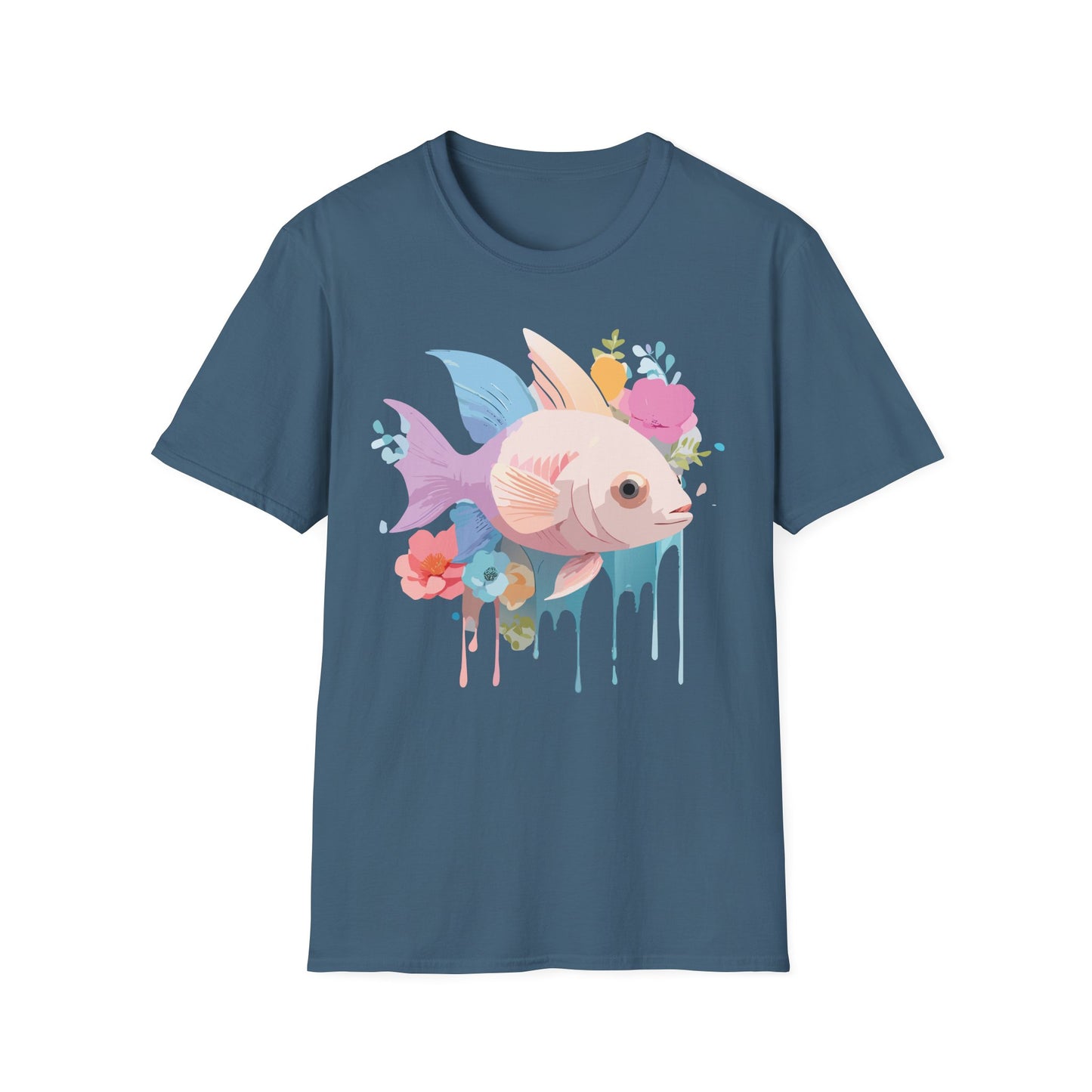 Fish Art Design Shirt, T Shirt with Fish, Graphic Shirt, Tee Shirt with Graphic Design, Shirt with Fish Graphic Art
