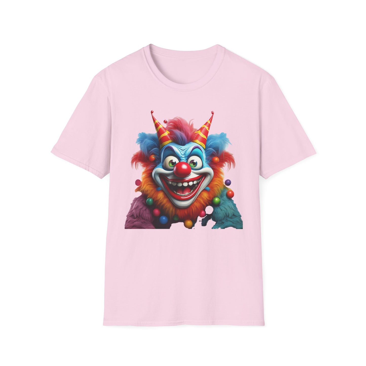Clown Shirt, T Shirt with Clown, Funny Man Shirt, Tee Shirt with Funny Man, Circus Shirt, Shirt with Circus, Scary Man Shirt, Shirt with Scary Man