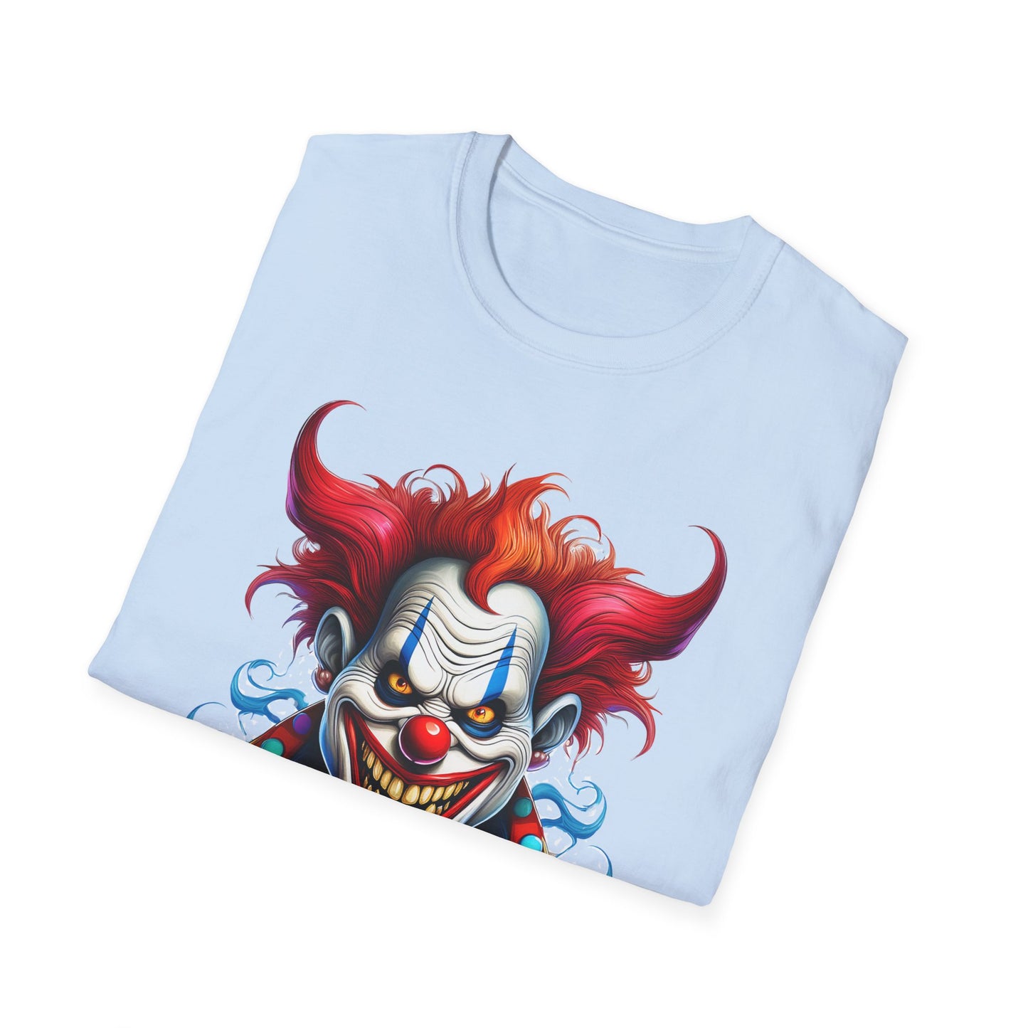 Clown Shirt, T Shirt with Clown, Funny Man Shirt, Tee Shirt with Funny Man, Circus Shirt, Shirt with Circus, Scary Man Shirt, Shirt with Scary Man