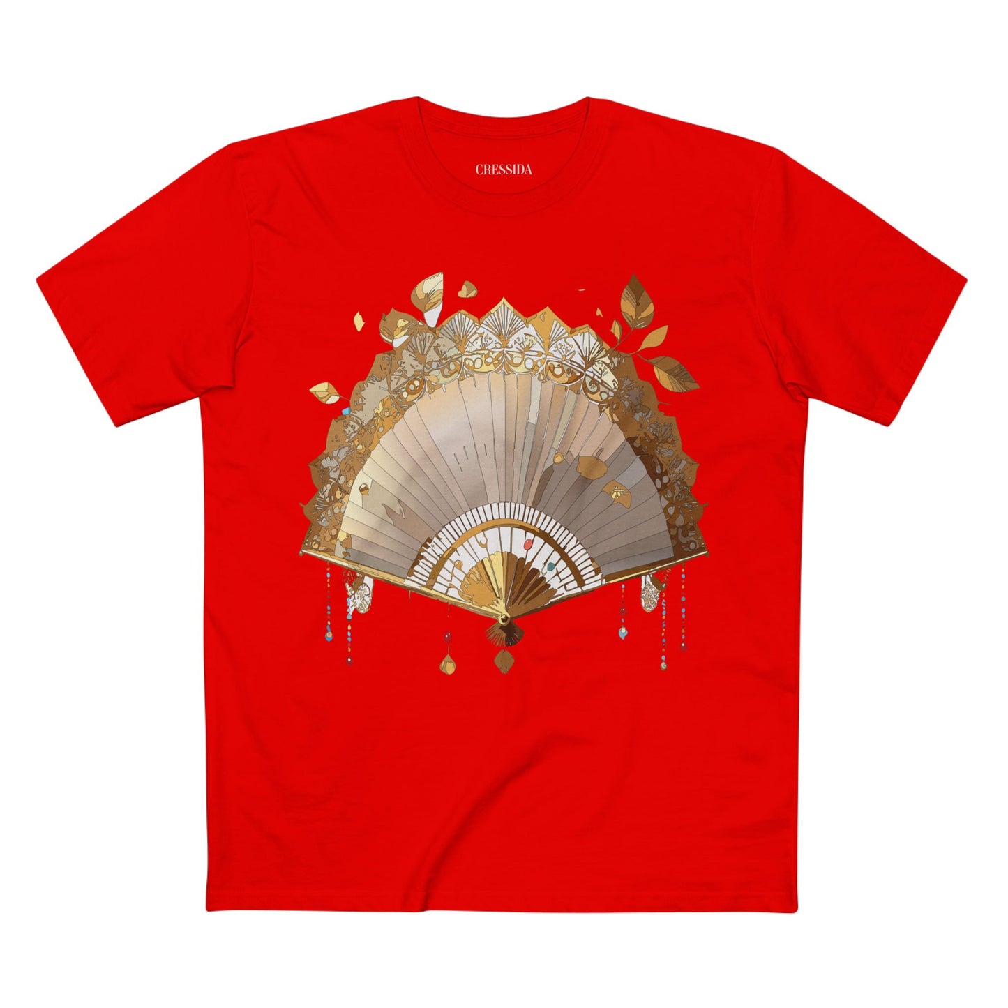 Fan shirt, Shirt with Fan, Tee Shirt with Antique Fan