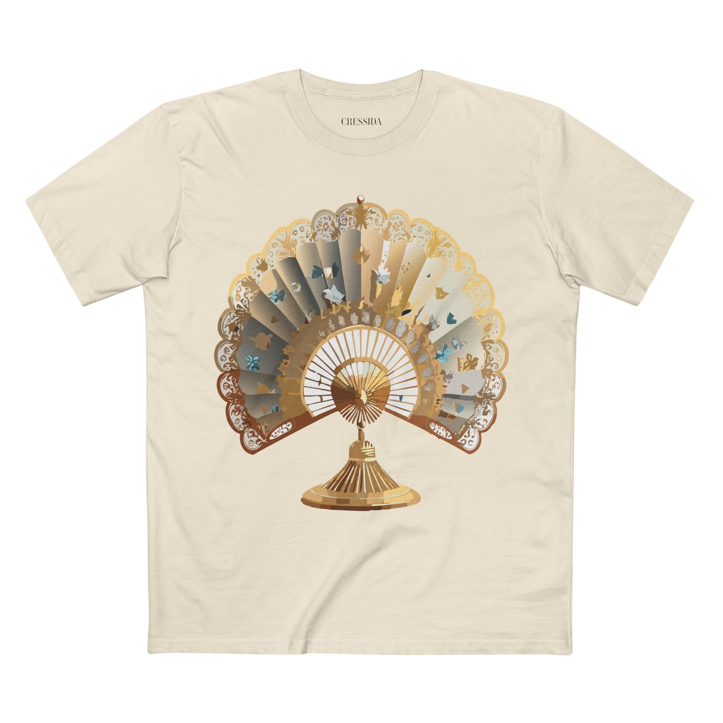 Fan shirt, Shirt with Fan, Tee Shirt with Antique Fan