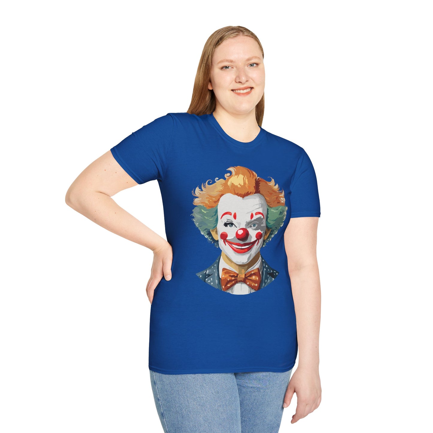 Clown Shirt, T Shirt with Clown, Funny Man Shirt, Tee Shirt with Funny Man, Circus Shirt, Shirt with Circus, Scary Man Shirt, Shirt with Scary Man
