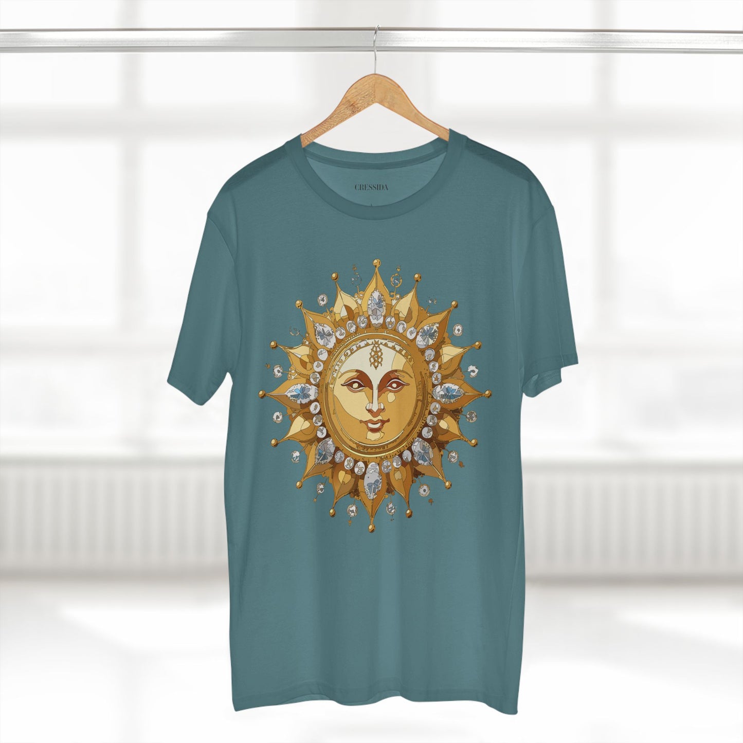 Sun Shirt, Shirt with Sun, Tee Shirt with Gold Sun