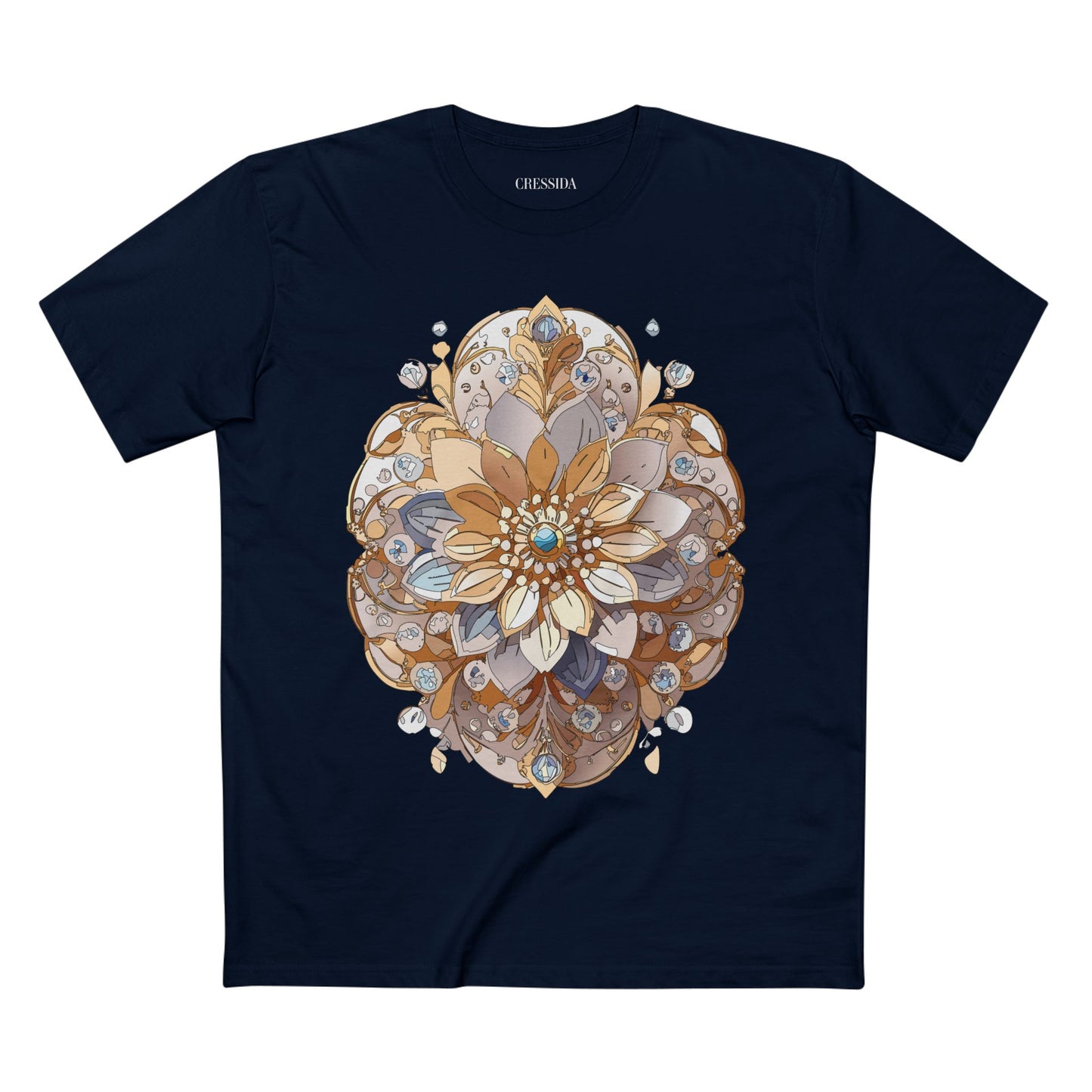 Floral Shirt, Shirt with Flower, Tee Shirt with Antique Flower