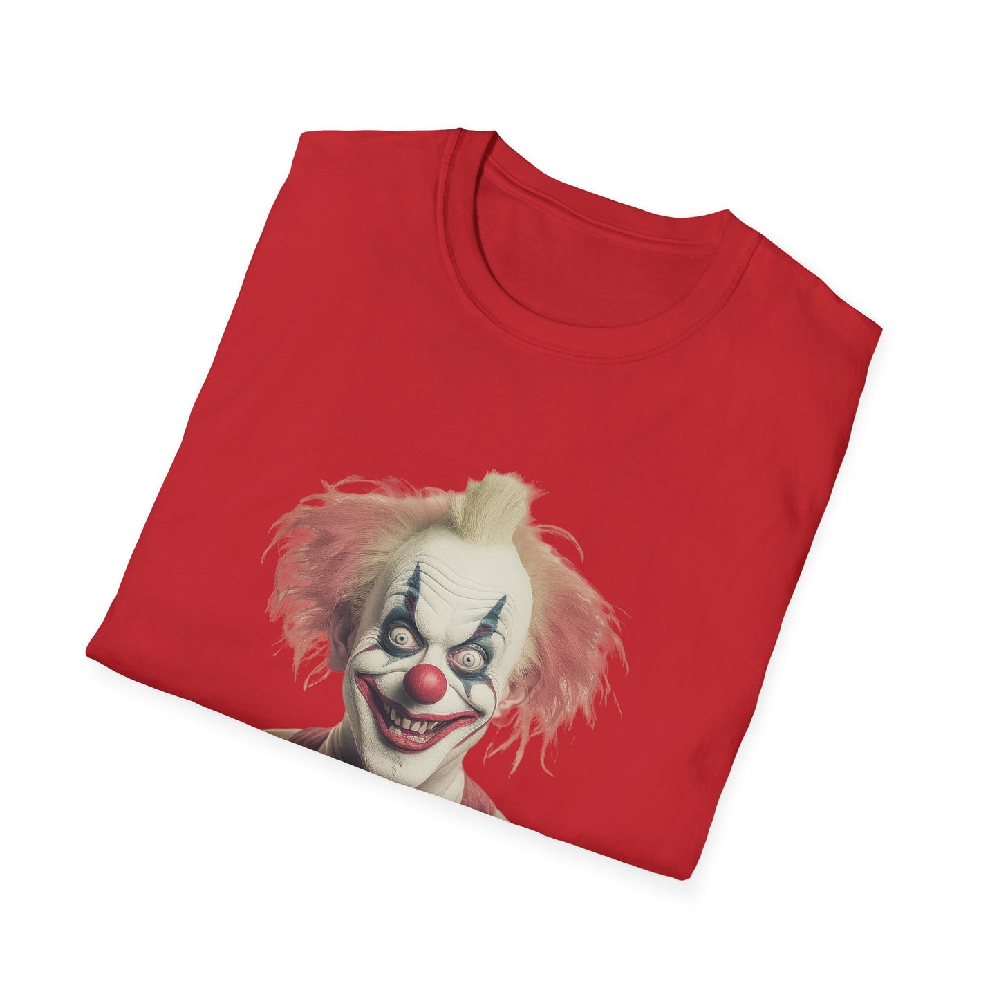Clown Shirt, T Shirt with Clown, Funny Man Shirt, Tee Shirt with Funny Man, Circus Shirt, Shirt with Circus, Scary Man Shirt, Shirt with Scary Man
