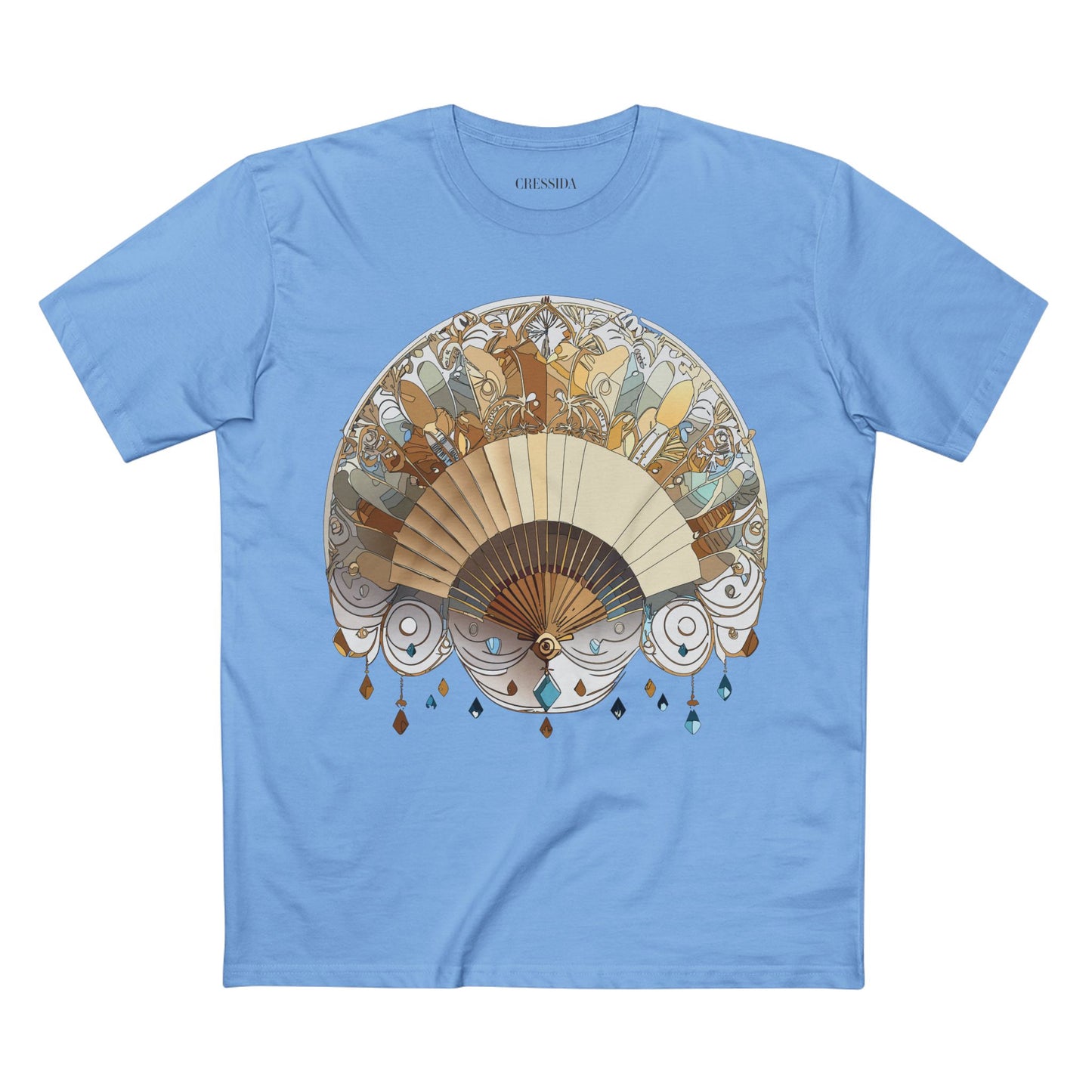 Fan shirt, Shirt with Fan, Tee Shirt with Antique Fan