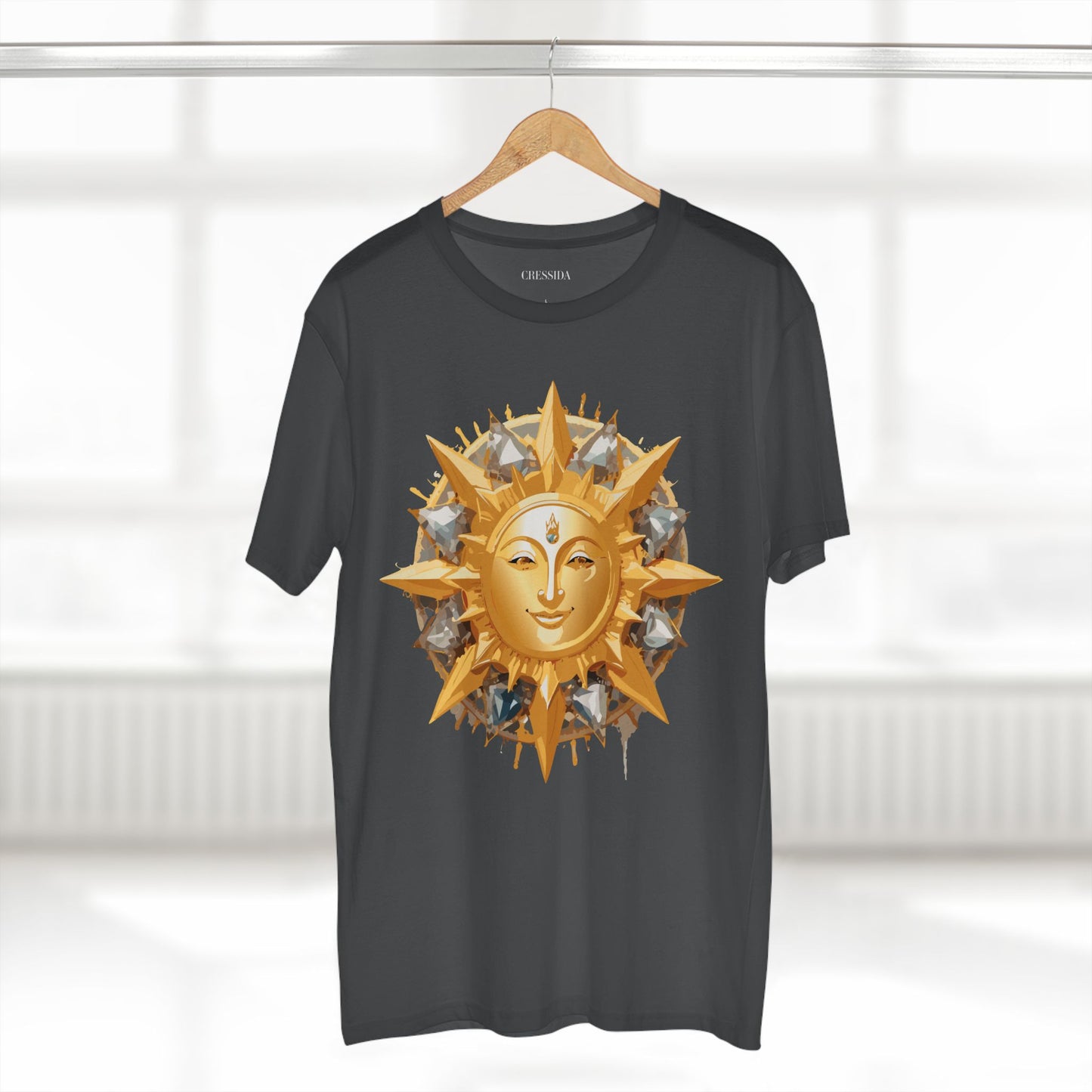 Sun Shirt, Shirt with Sun, Tee Shirt with Gold Sun
