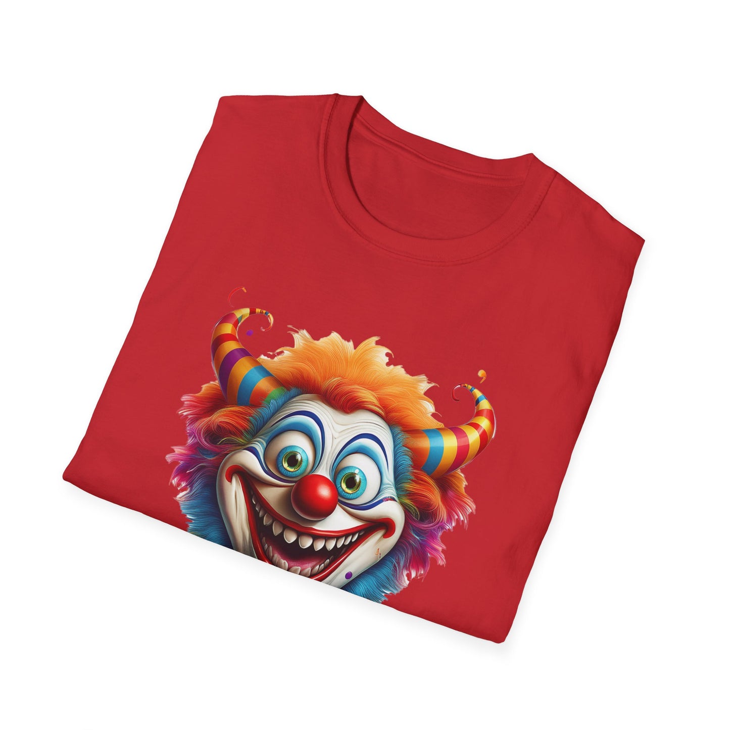 Clown Shirt, T Shirt with Clown, Funny Man Shirt, Tee Shirt with Funny Man, Circus Shirt, Shirt with Circus, Scary Man Shirt, Shirt with Scary Man