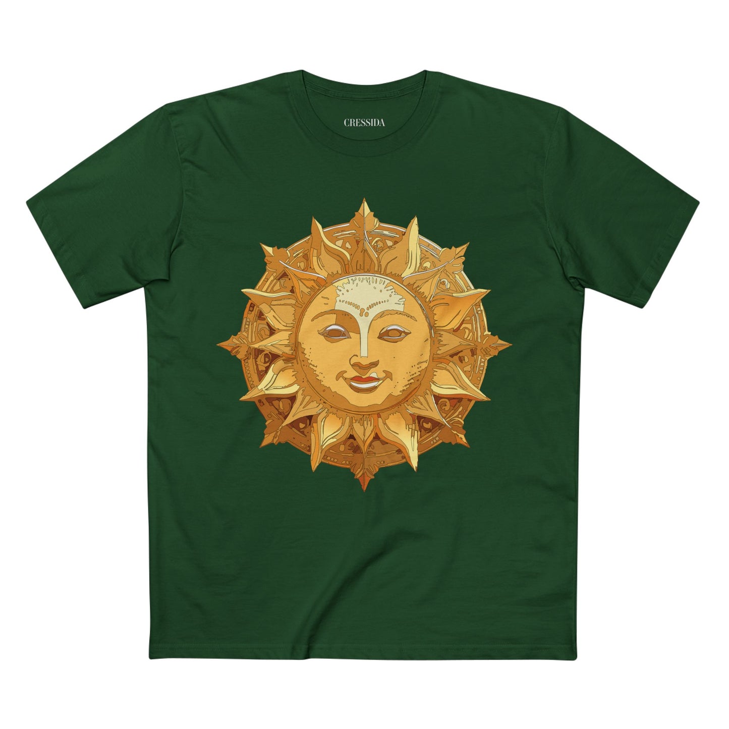 Sun Shirt, Shirt with Sun, Tee Shirt with Gold Sun