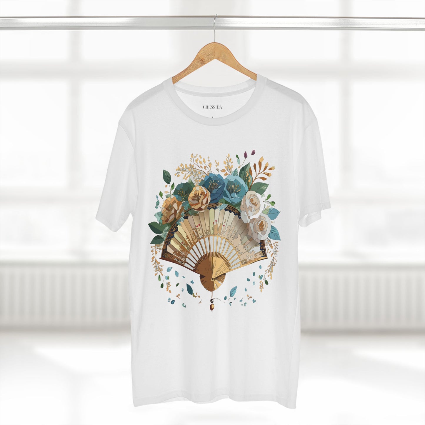 Fan shirt, Shirt with Fan, Tee Shirt with Antique Fan