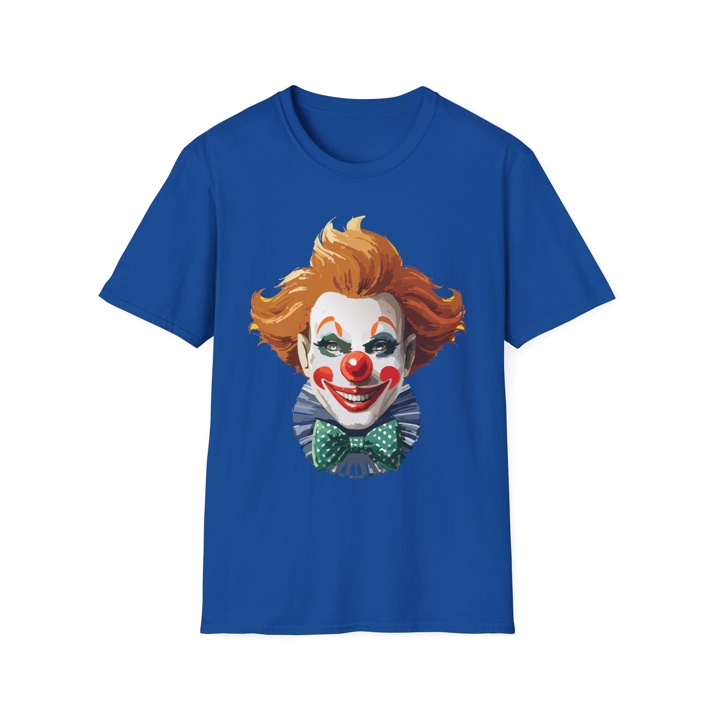 Clown Shirt, T Shirt with Clown, Funny Man Shirt, Tee Shirt with Funny Man, Circus Shirt, Shirt with Circus, Scary Man Shirt, Shirt with Scary Man
