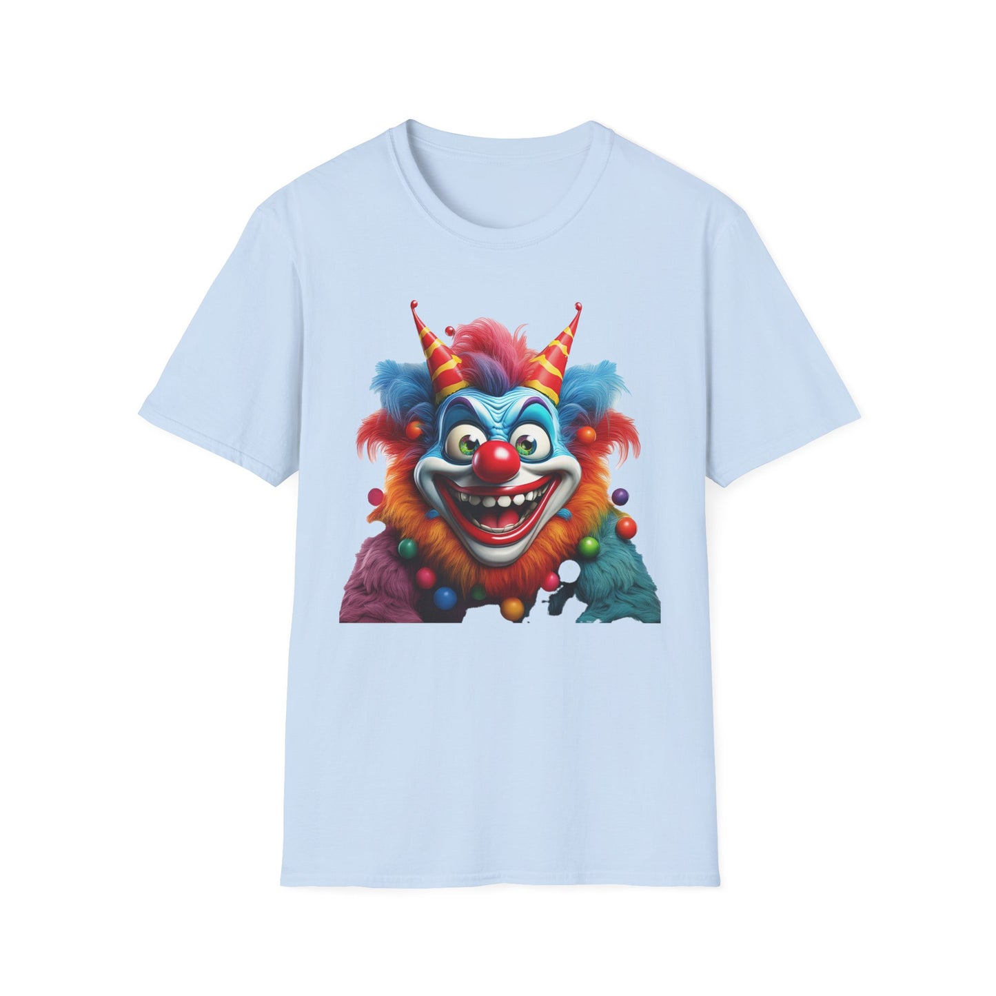 Clown Shirt, T Shirt with Clown, Funny Man Shirt, Tee Shirt with Funny Man, Circus Shirt, Shirt with Circus, Scary Man Shirt, Shirt with Scary Man