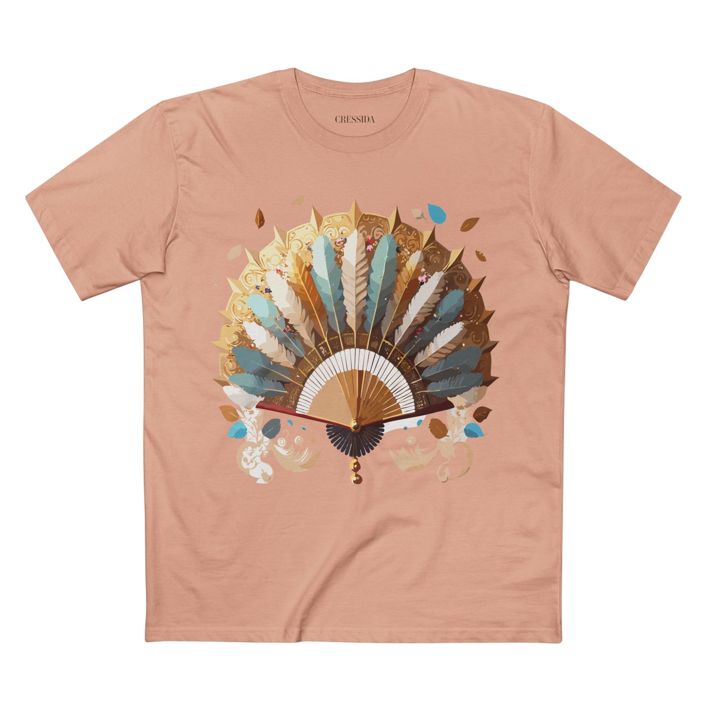 Fan shirt, Shirt with Fan, Tee Shirt with Antique Fan