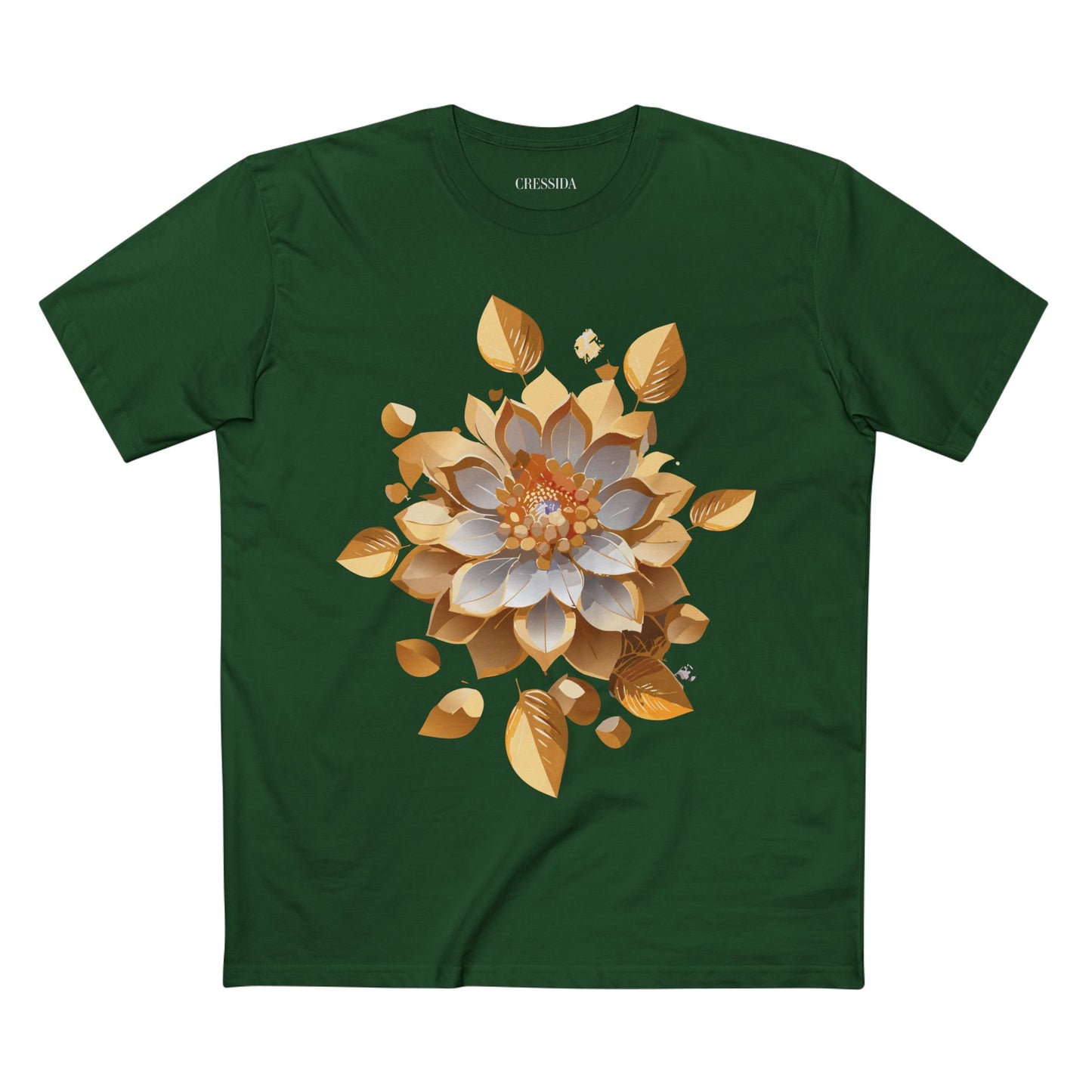Floral Shirt, Shirt with Flower, Tee Shirt with Antique Flower