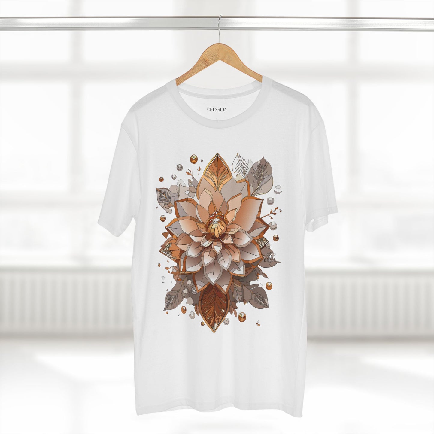 Floral Shirt, Shirt with Flower, Tee Shirt with Antique Flower