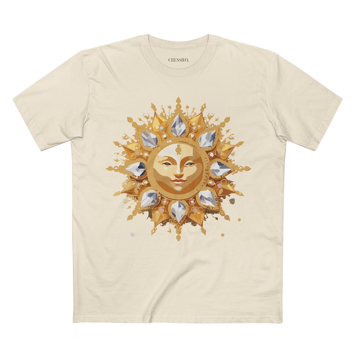 Sun Shirt, Shirt with Sun, Tee Shirt with Gold Sun