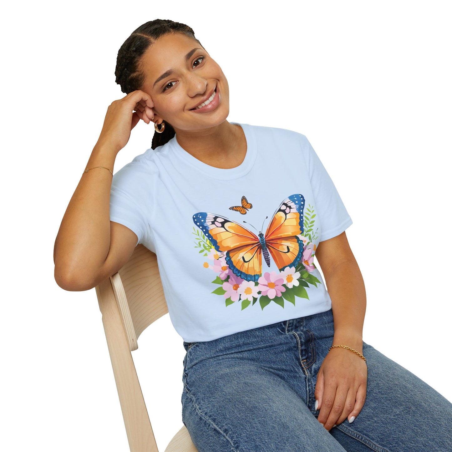 Butterfly Shirt, T Shirt with Butterfly, Monarch Shirt
