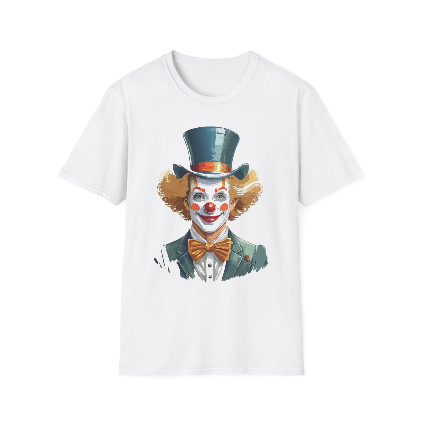 Clown Shirt, T Shirt with Clown, Funny Man Shirt, Tee Shirt with Funny Man, Circus Shirt, Shirt with Circus, Scary Man Shirt, Shirt with Scary Man