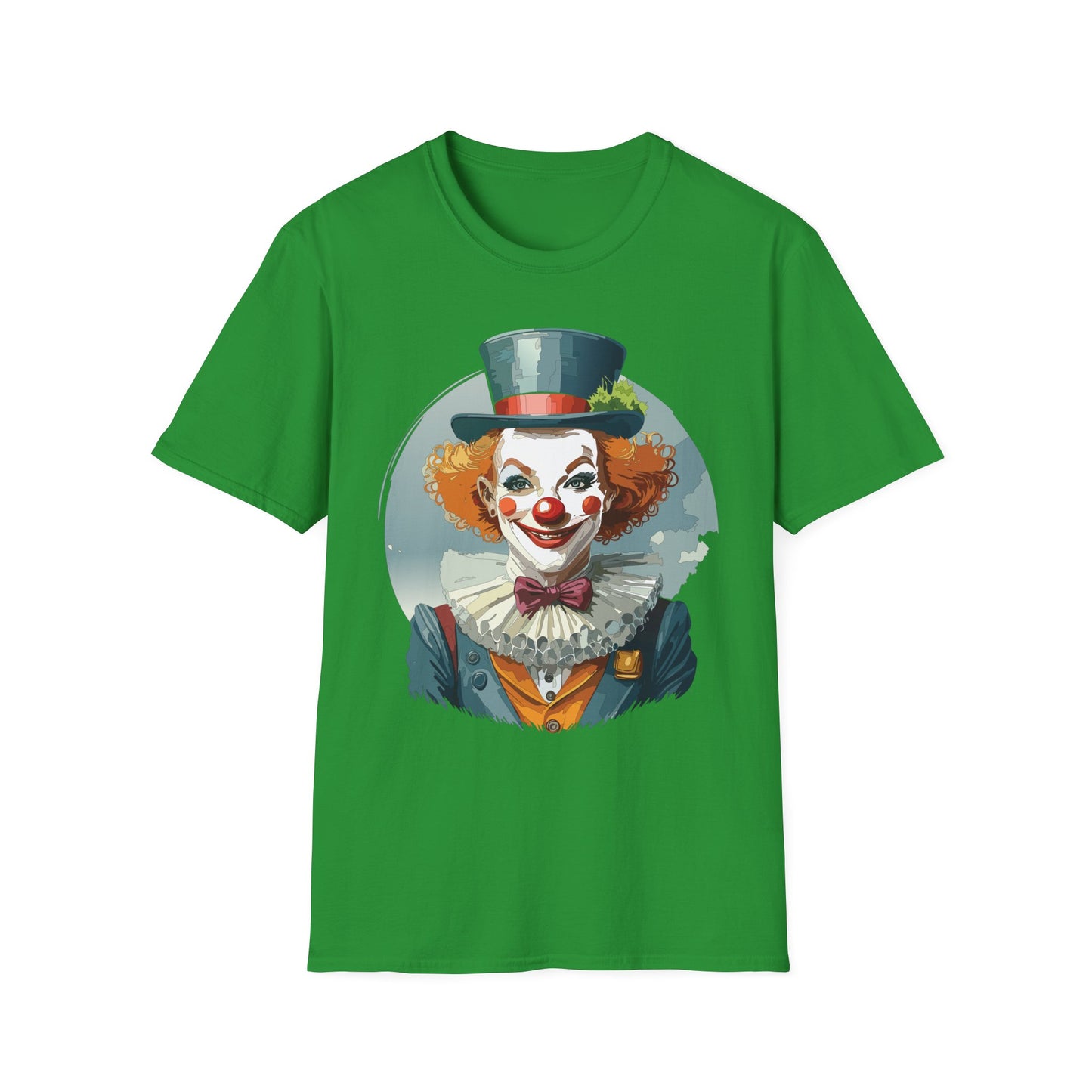 Clown Shirt, T Shirt with Clown, Funny Man Shirt, Tee Shirt with Funny Man, Circus Shirt, Shirt with Circus, Scary Man Shirt, Shirt with Scary Man