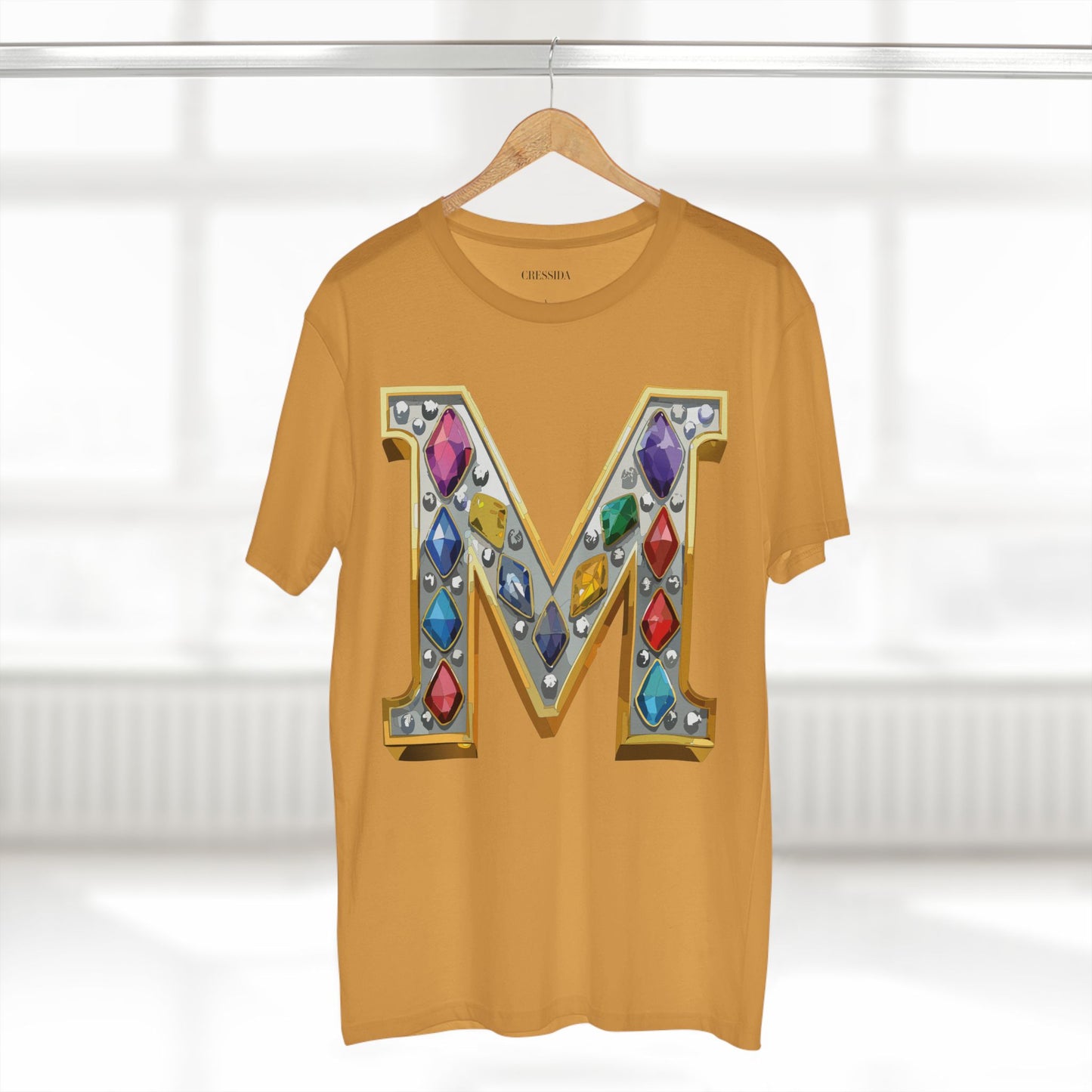 Letter Shirt, Shirt with Letters, Tee Shirt with Gold Letters