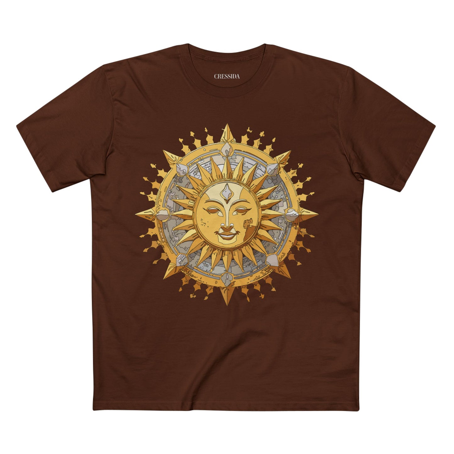 Sun Shirt, Shirt with Sun, Tee Shirt with Gold Sun