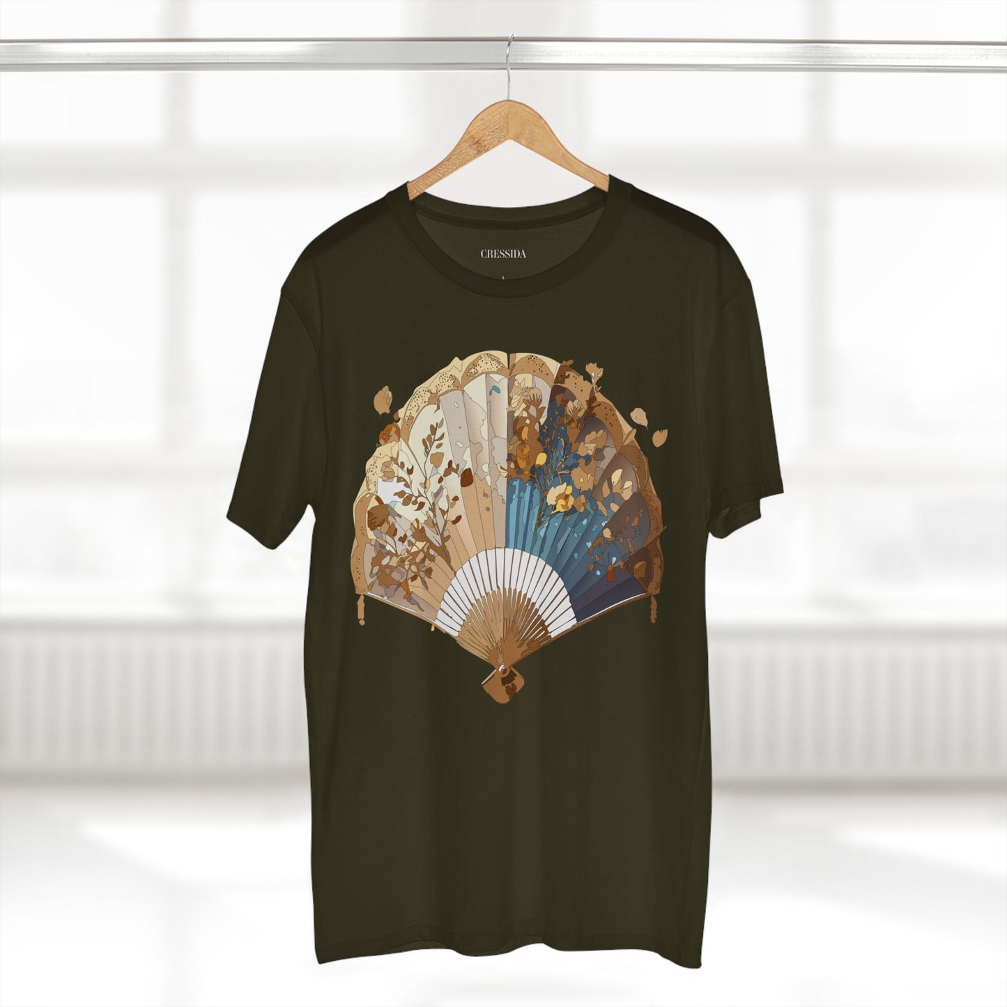 Fan shirt, Shirt with Fan, Tee Shirt with Antique Fan