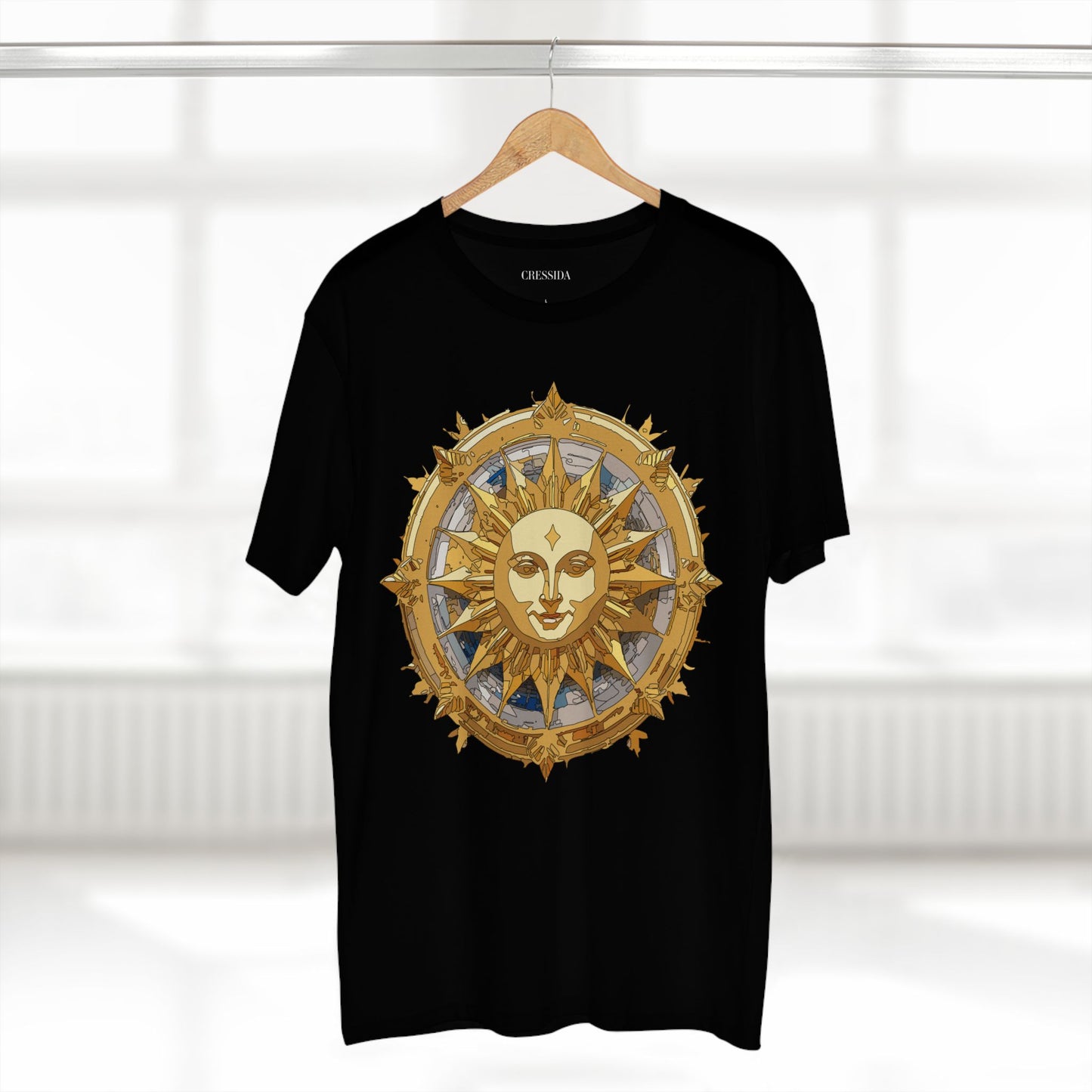 Sun Shirt, Shirt with Sun, Tee Shirt with Gold Sun
