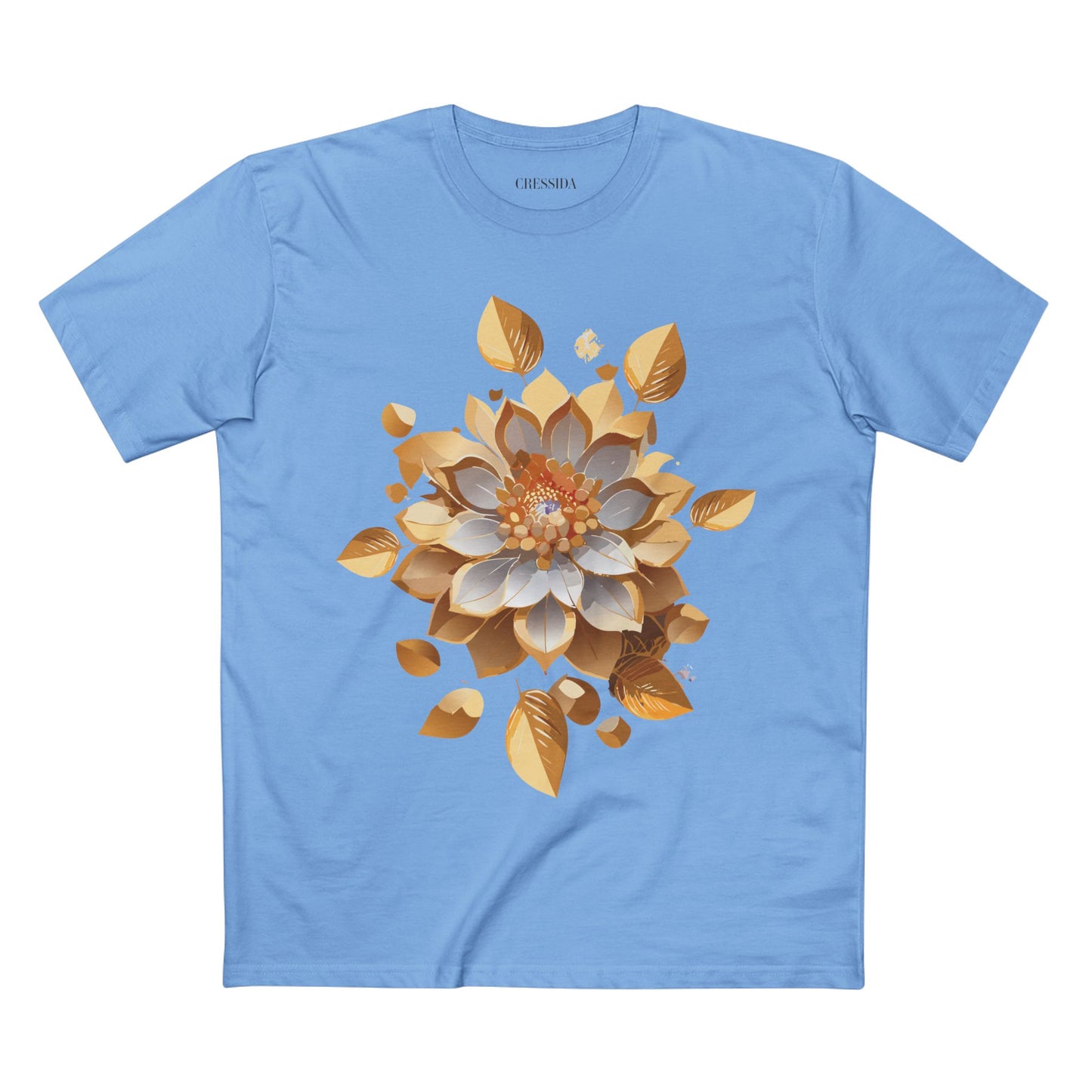 Floral Shirt, Shirt with Flower, Tee Shirt with Antique Flower