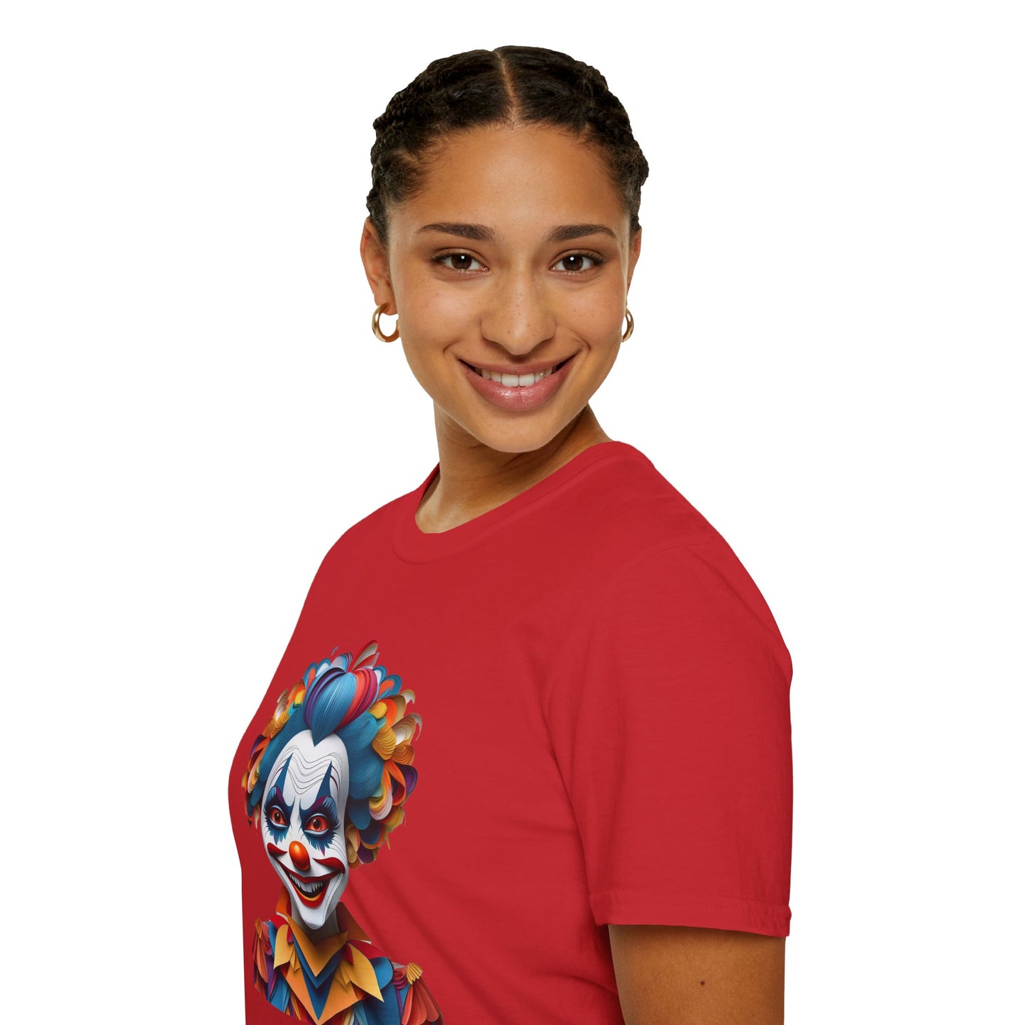 Clown Shirt, T Shirt with Clown, Funny Man Shirt, Tee Shirt with Funny Man, Circus Shirt, Shirt with Circus, Scary Man Shirt, Shirt with Scary Man