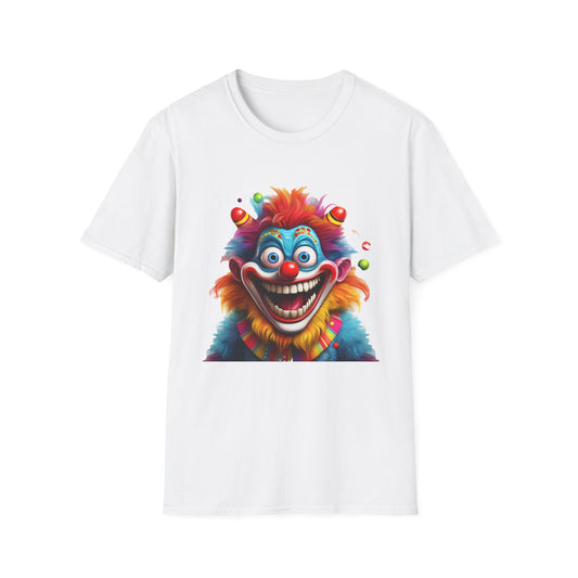 Clown Shirt, T Shirt with Clown, Funny Man Shirt, Tee Shirt with Funny Man, Circus Shirt, Shirt with Circus, Scary Man Shirt, Shirt with Scary Man