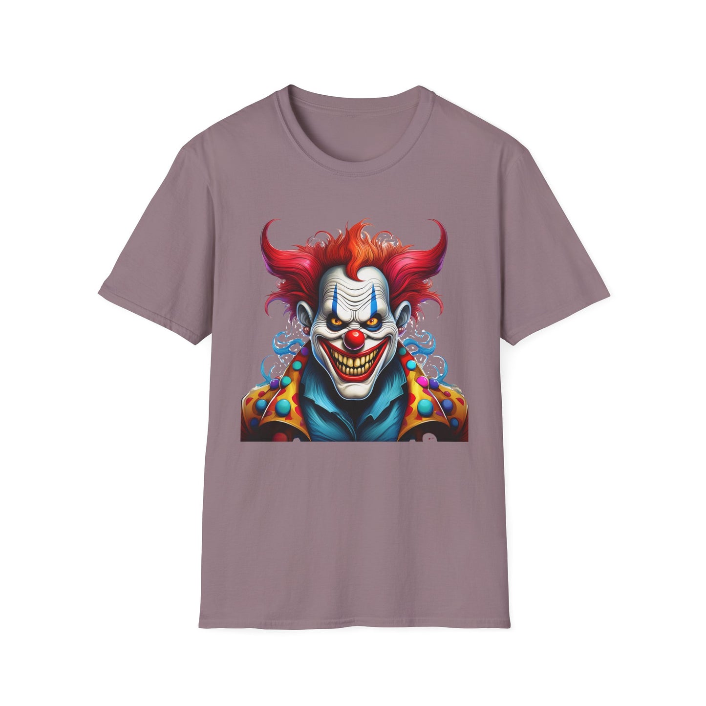 Clown Shirt, T Shirt with Clown, Funny Man Shirt, Tee Shirt with Funny Man, Circus Shirt, Shirt with Circus, Scary Man Shirt, Shirt with Scary Man