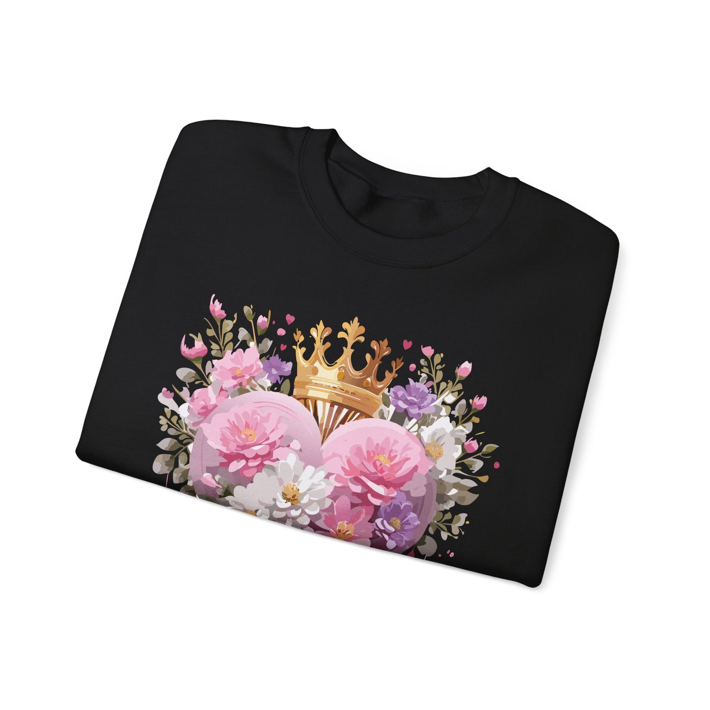 Floral Heart Sweatshirt, Floral Love Sweatshirt, Valentine's Day Sweatshirt, Heart Floral Sweatshirt