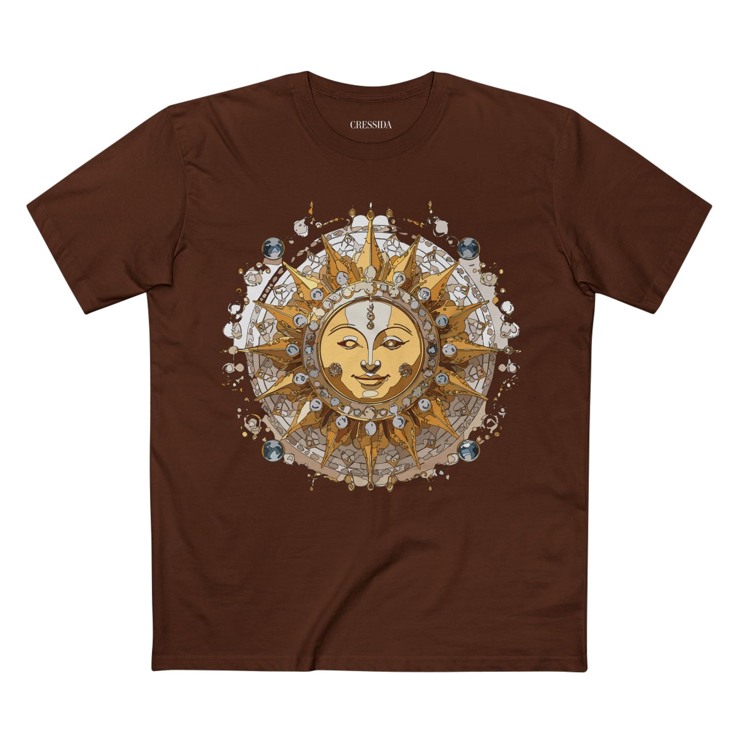 Sun Shirt, Shirt with Sun, Tee Shirt with Gold Sun