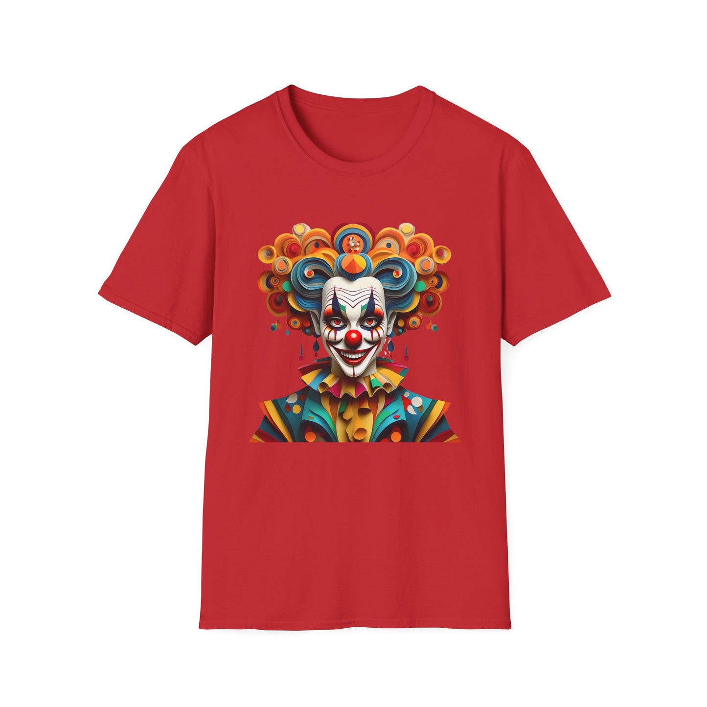 Clown Shirt, T Shirt with Clown, Funny Man Shirt, Tee Shirt with Funny Man, Circus Shirt, Shirt with Circus, Scary Man Shirt, Shirt with Scary Man